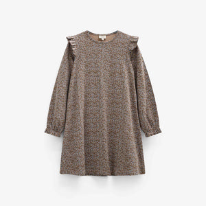 Printed Jersey Dress - Kids - Blue/Brown | 101553 Heidi