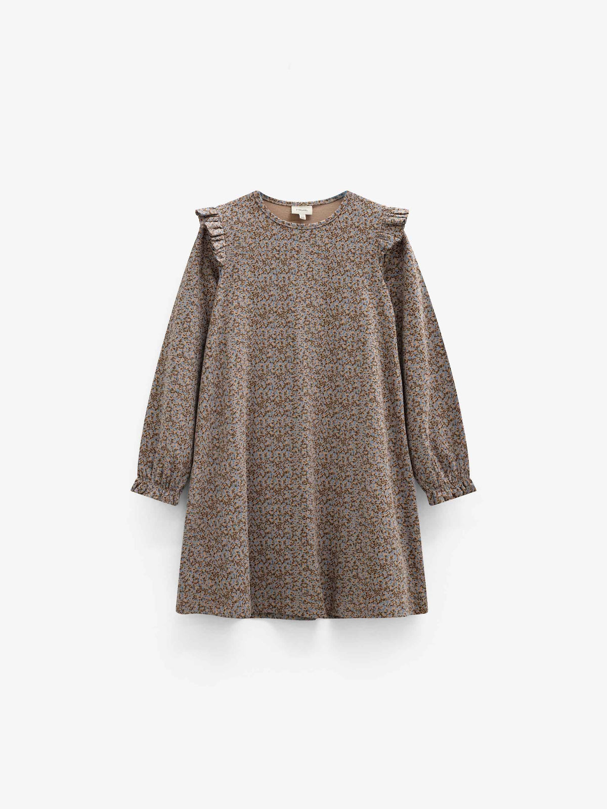 Printed Jersey Dress - Tween - Blue/Brown | 101554 Heidi