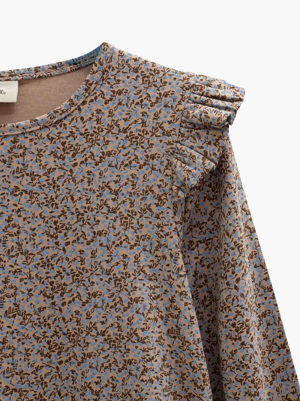 Printed Jersey Dress - Tween - Blue/Brown | 101554 Heidi