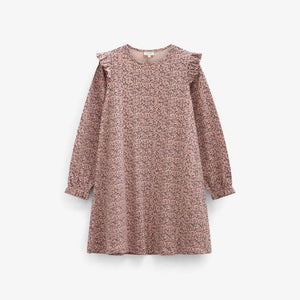 Printed Jersey Dress - Kids - Rose/Bordeaux | 101555 Heidi