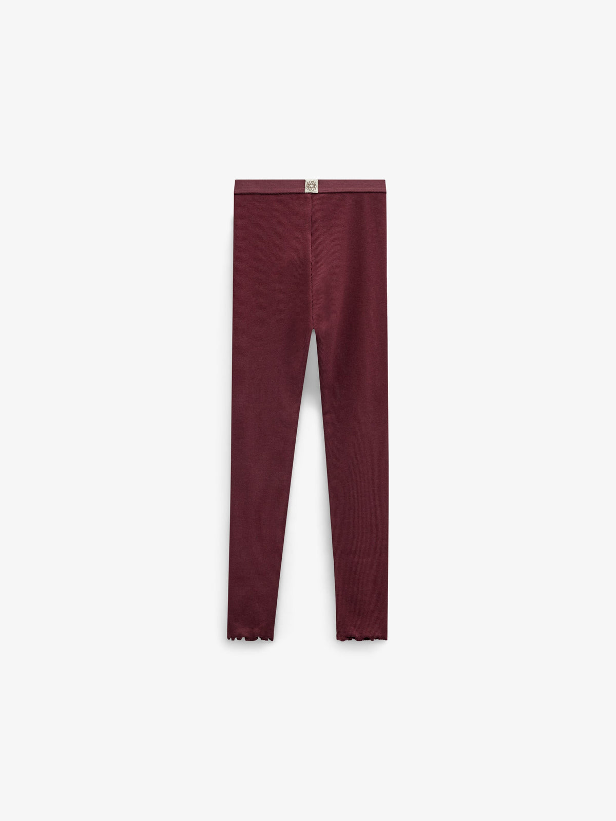 Ribbed Modal-Blend Leggings - Tween - Bordeaux | 101570 Lottie