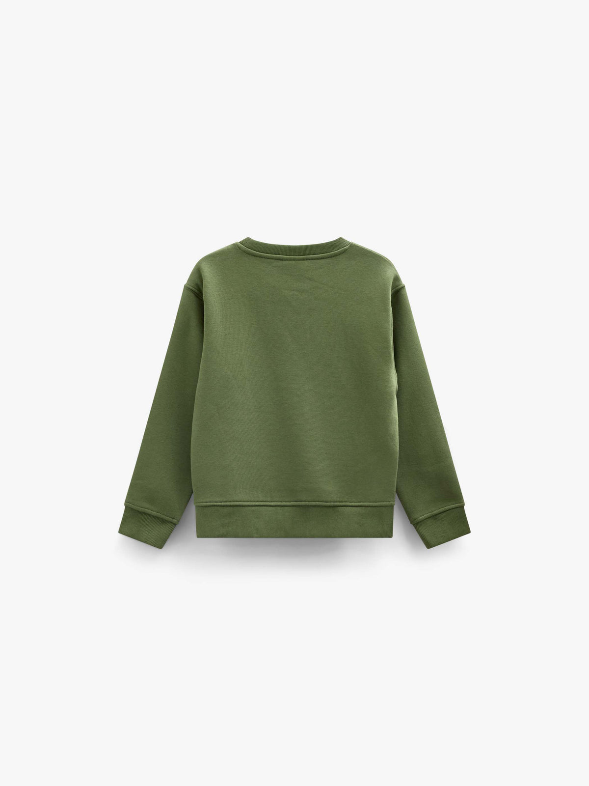 Smiley Crew Neck Sweatshirt - Tween - Moss Green | 101576 Andrew