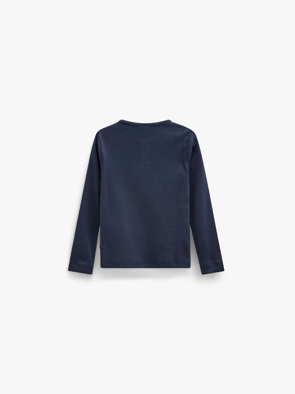Ribbed Long-Sleeve Henley T-Shirt - Kids - Navy | 101591 Conrad