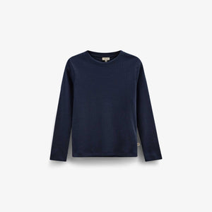 Ribbed Long-Sleeve T-Shirt - Tween - Navy | 101598 Conrad