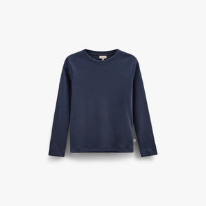 Ribbed Long-Sleeve T-Shirt - Tween - Navy | 101598 Conrad