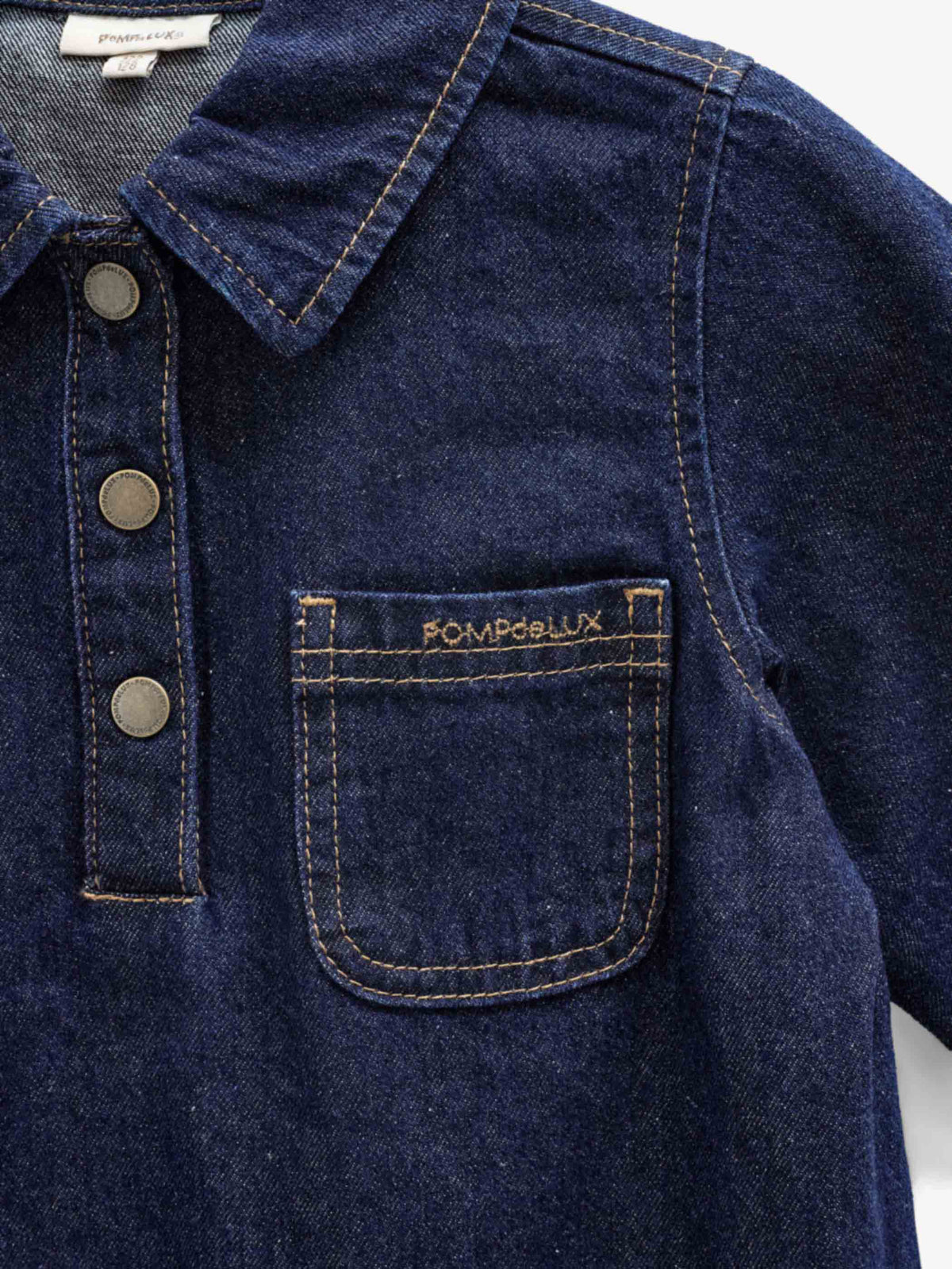Denim Dress - Kids - Dark Blue | 101618 Alison