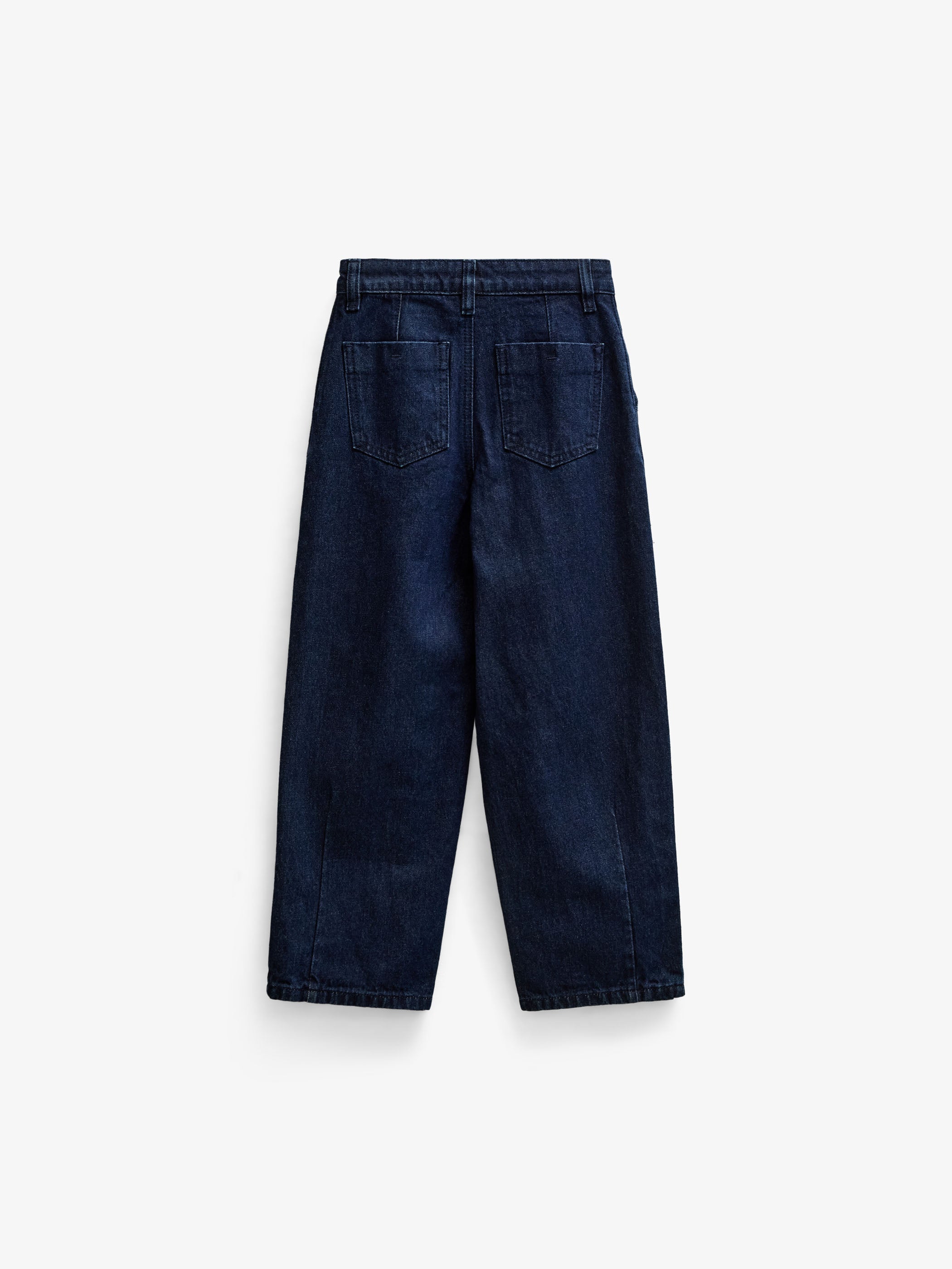Wide-Leg Pleated Jeans - Tween - Dark Blue | 101648 Sadie