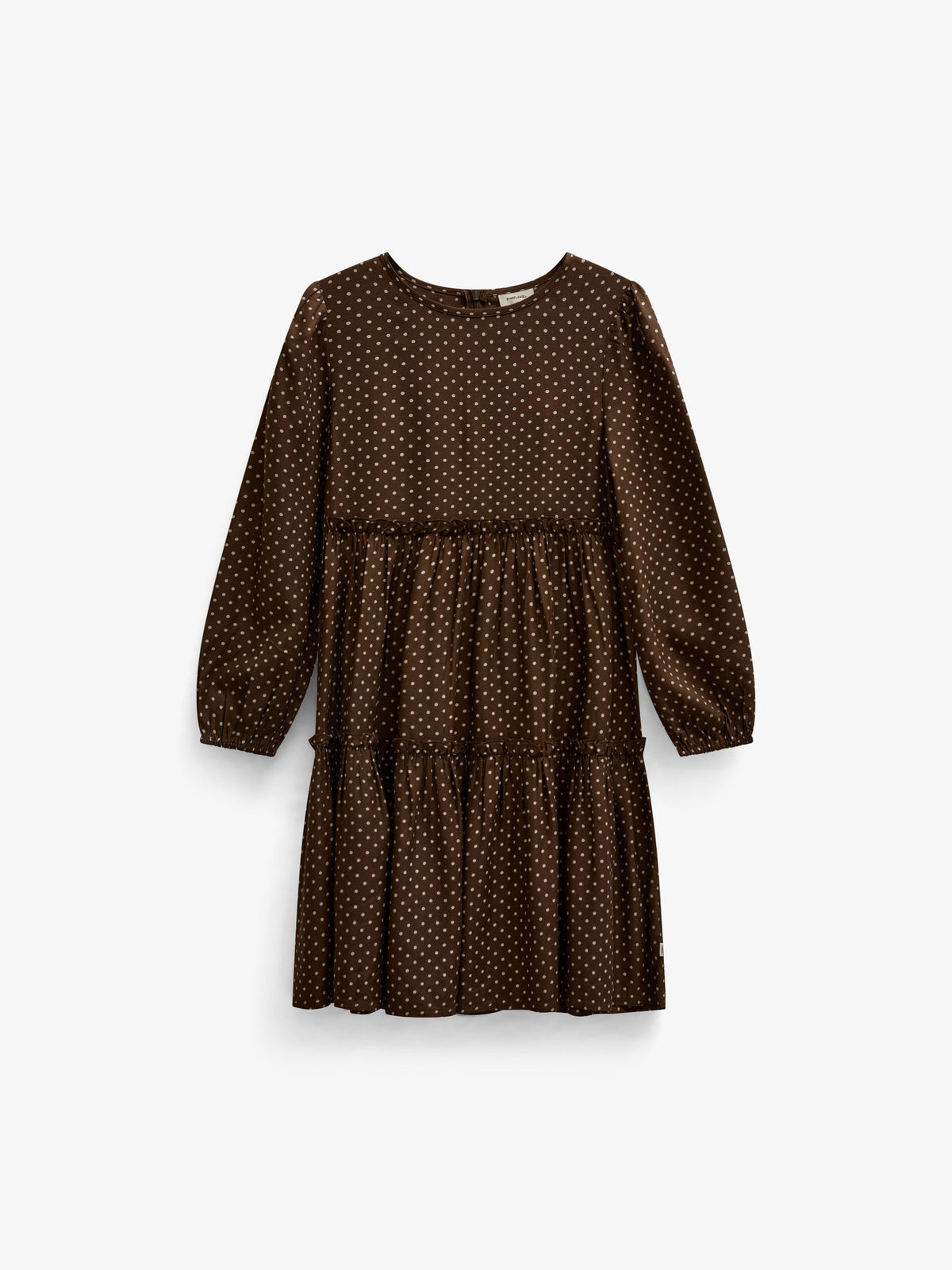 Dotted Viscose Midi Dress - Tween - Brown/Offwhite | 101658 Feline