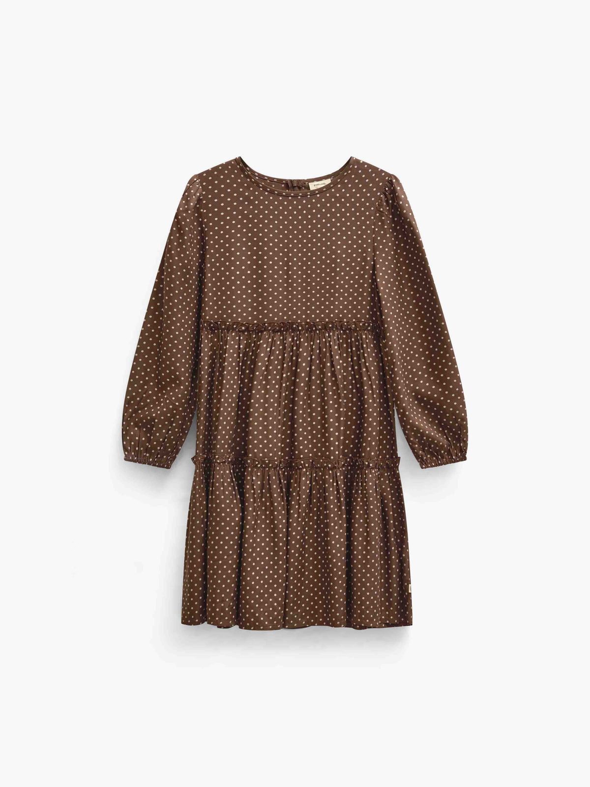 Dotted Viscose Midi Dress - Tween - Brown/Offwhite | 101658 Feline