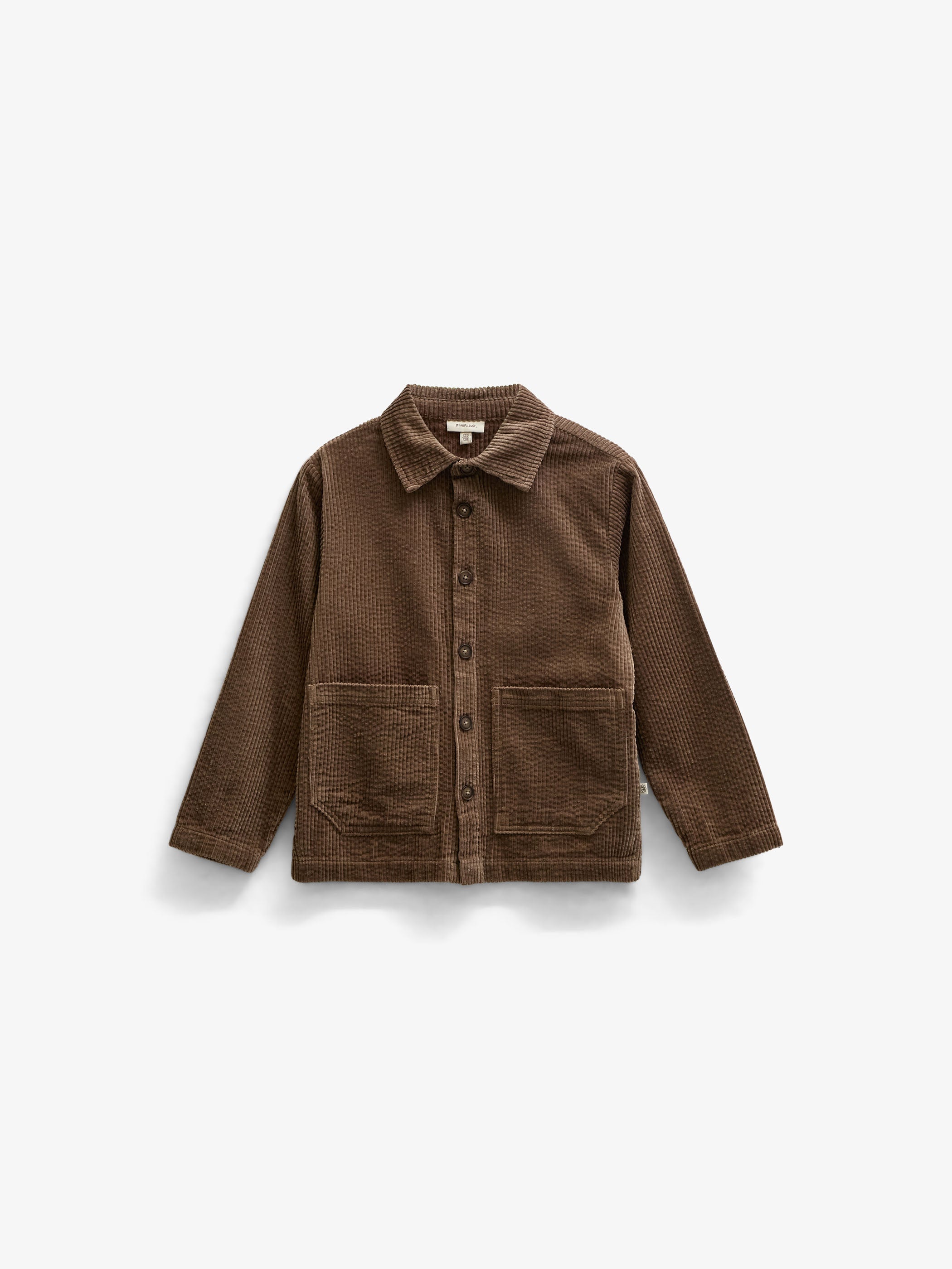 Corduroy Overshirt with Oversized Pockets - Tween - Brown | 101682 Greta