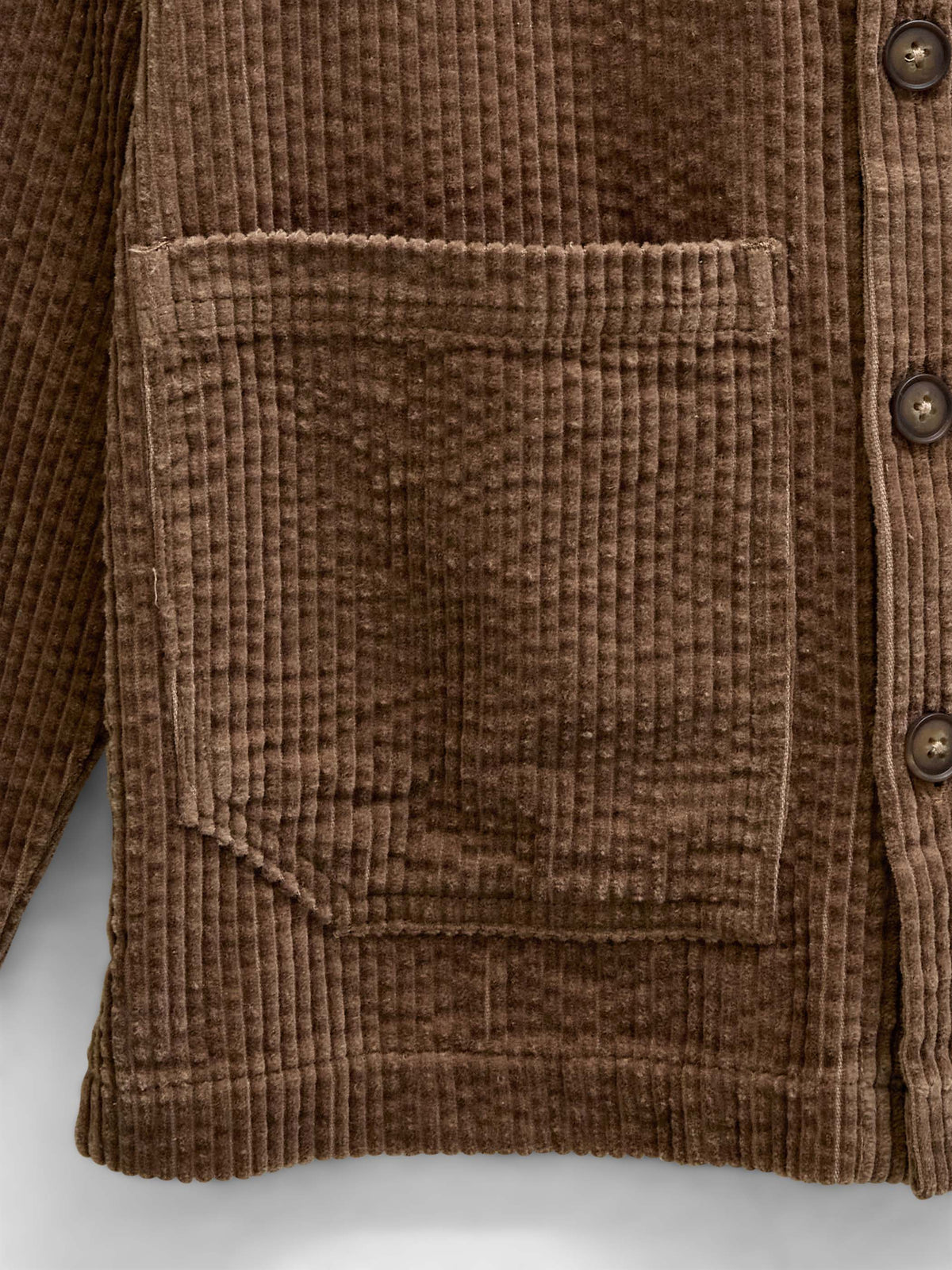 Corduroy Overshirt with Oversized Pockets - Kids - Brown | 101681 Greta