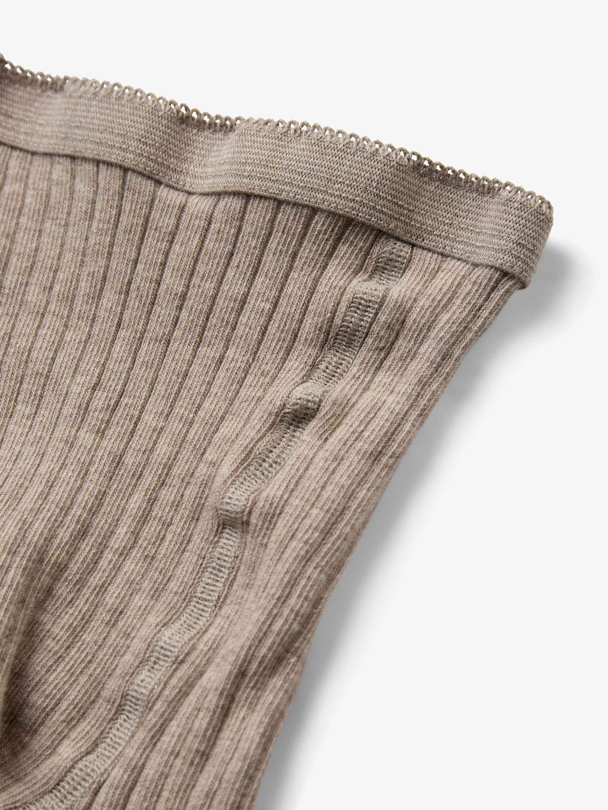 MP Wool Rib Tights - All - Light Brown Melange | 101720 MP 128
