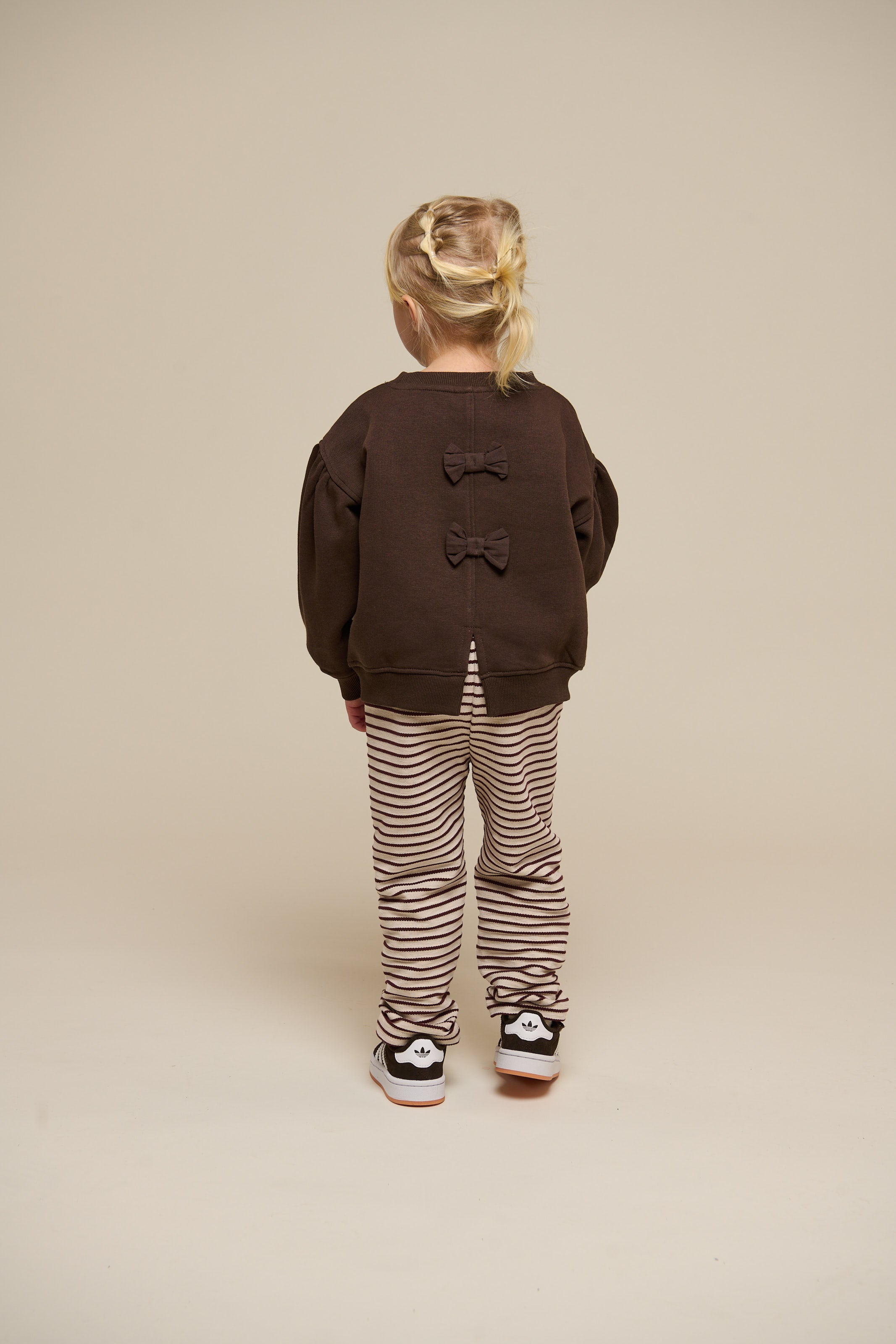 Striped Jersey Trousers - Kids - Brown | 101000 Emmie