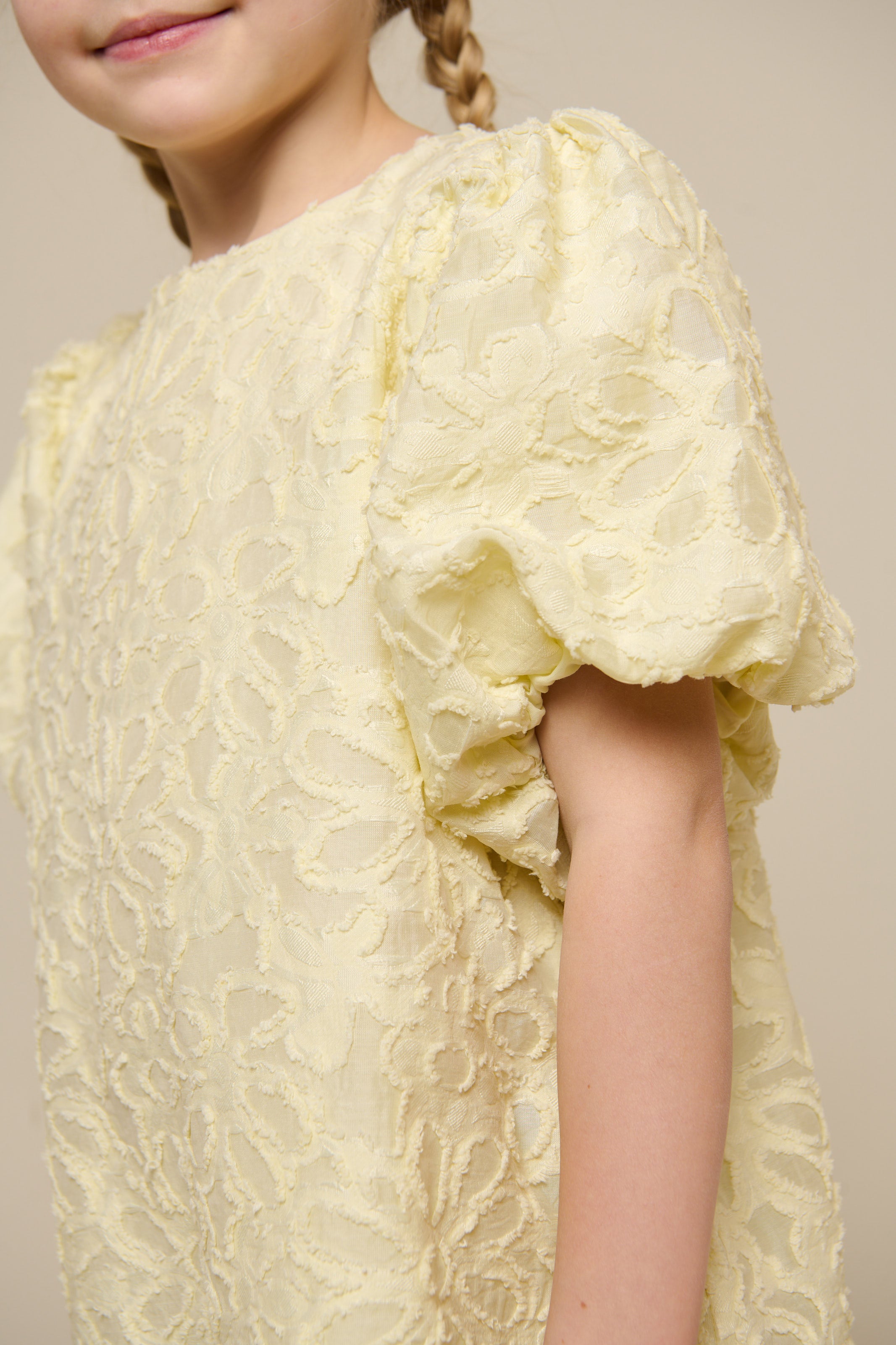 Cotton-blend Jacquard Dress - Tween - Sunlight | 100993 Giselle