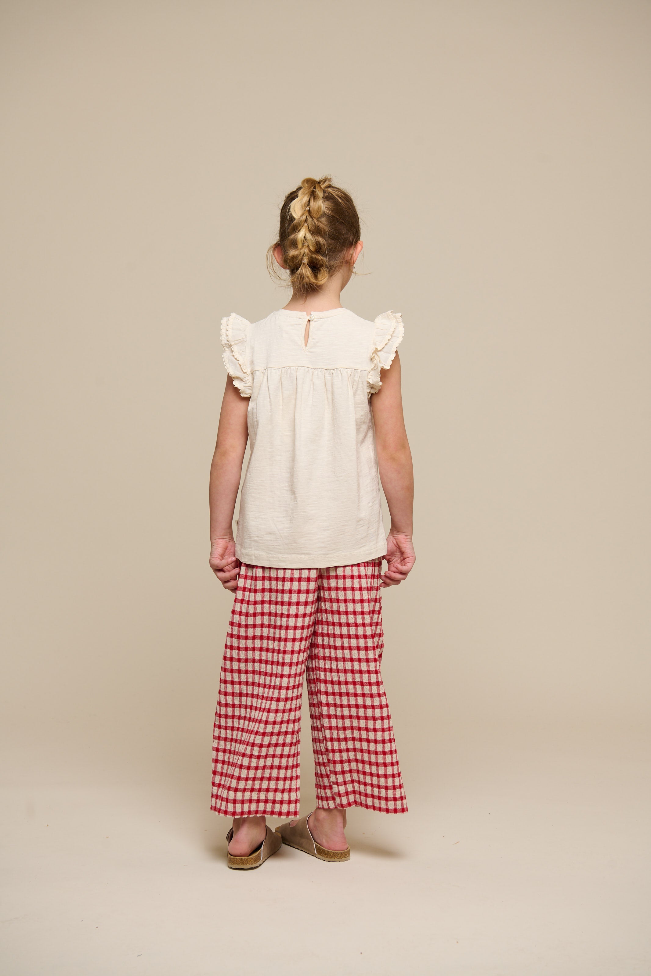 Jersey Blouse with Ric Rac Frill - Tween - Offwhite | 101071 Gabriella