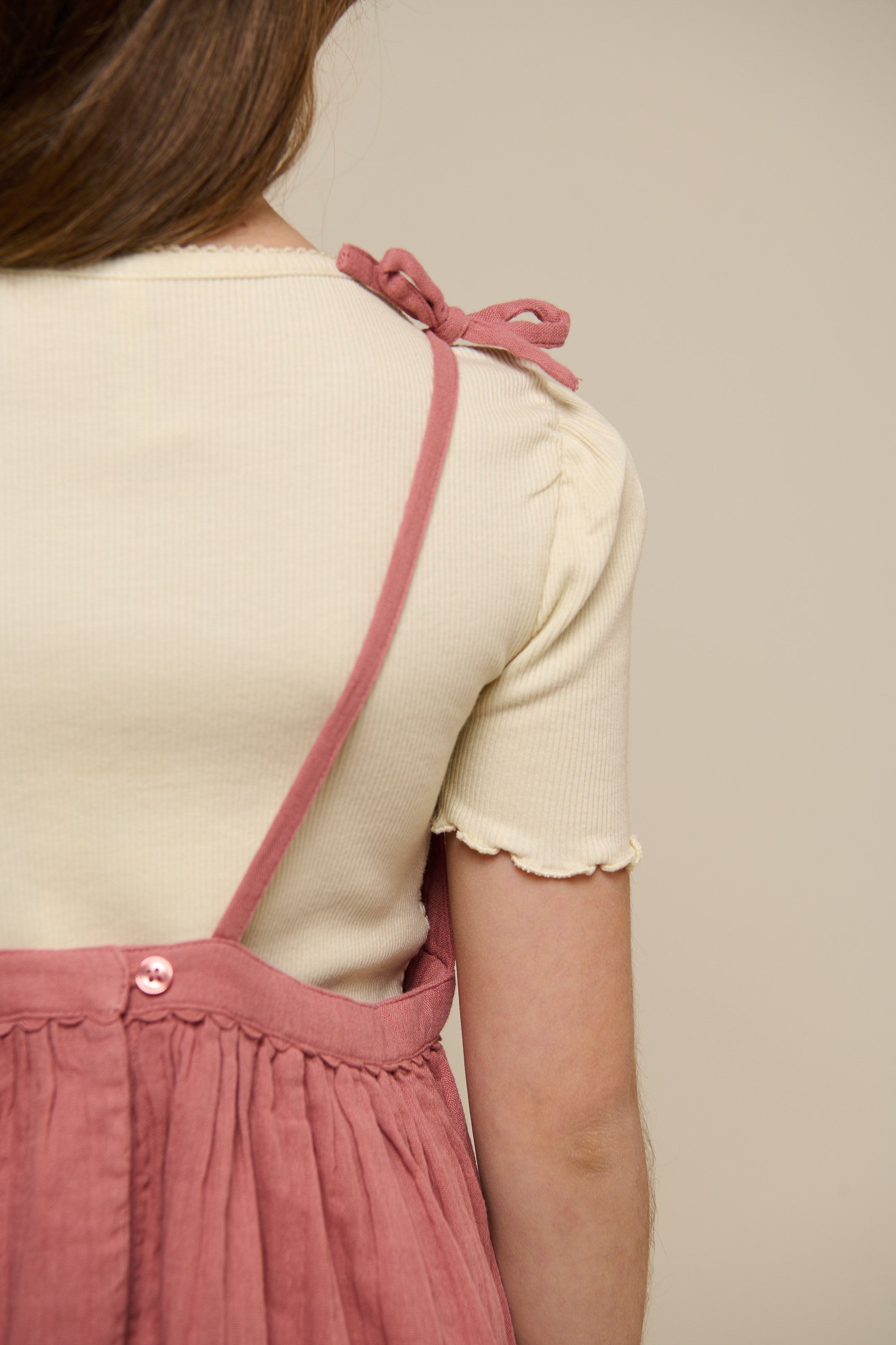 Gauze Strap Dress - Tween - Old Rose | 100912 Jasmine