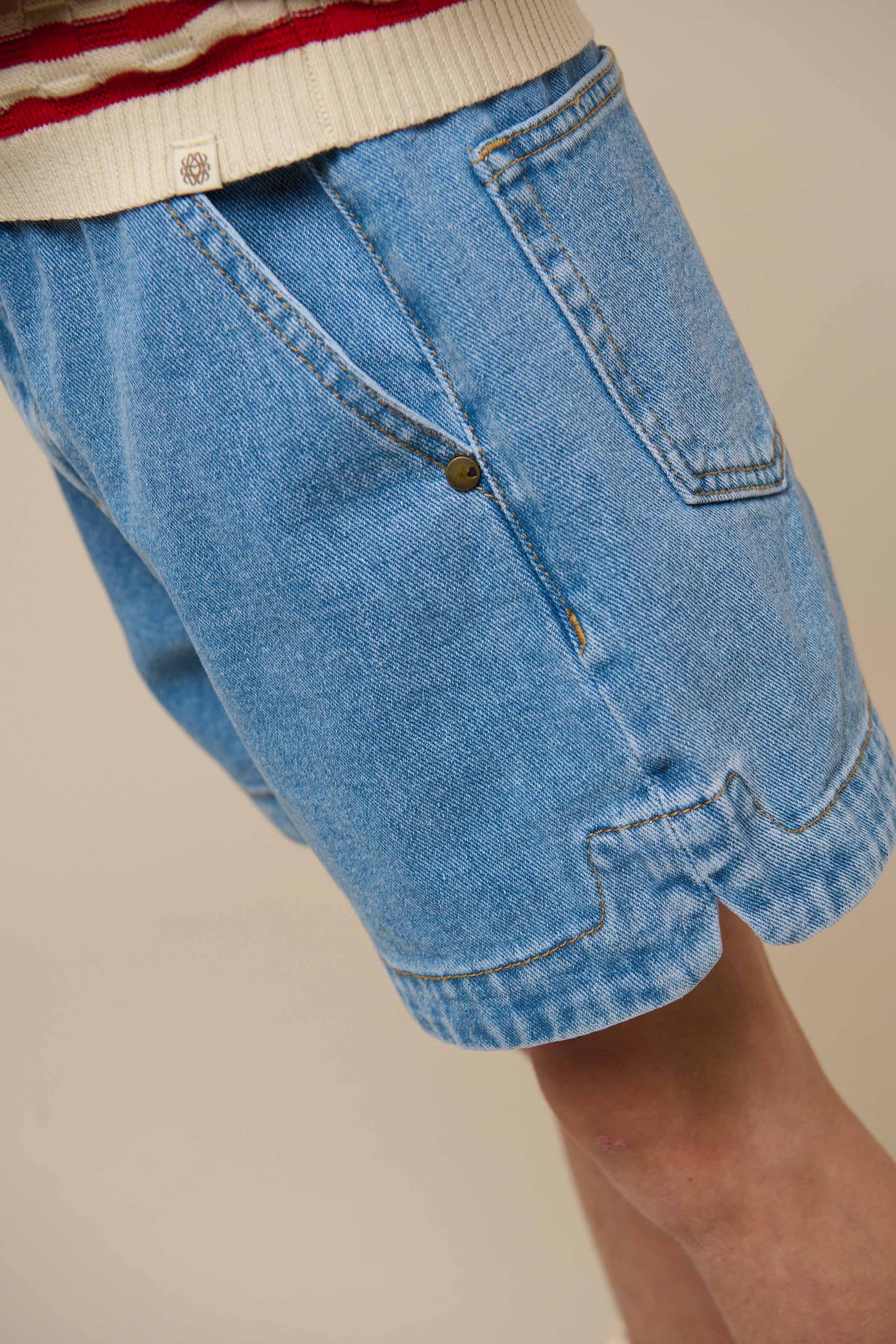 Denim Shorts - Tween - Light Blue Denim | 101017 Vera