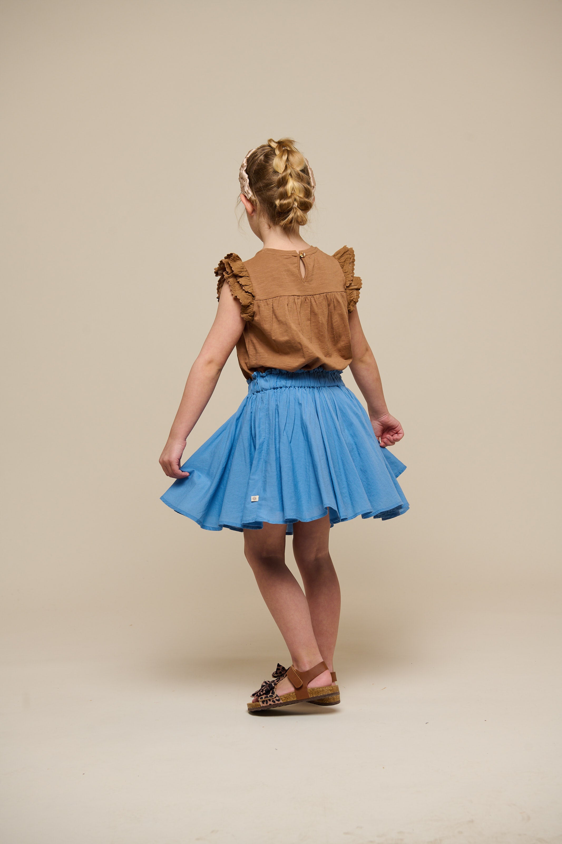 Jersey Blouse with Ric Rac Frill - Tween - Coconut | 101072 Gabriella