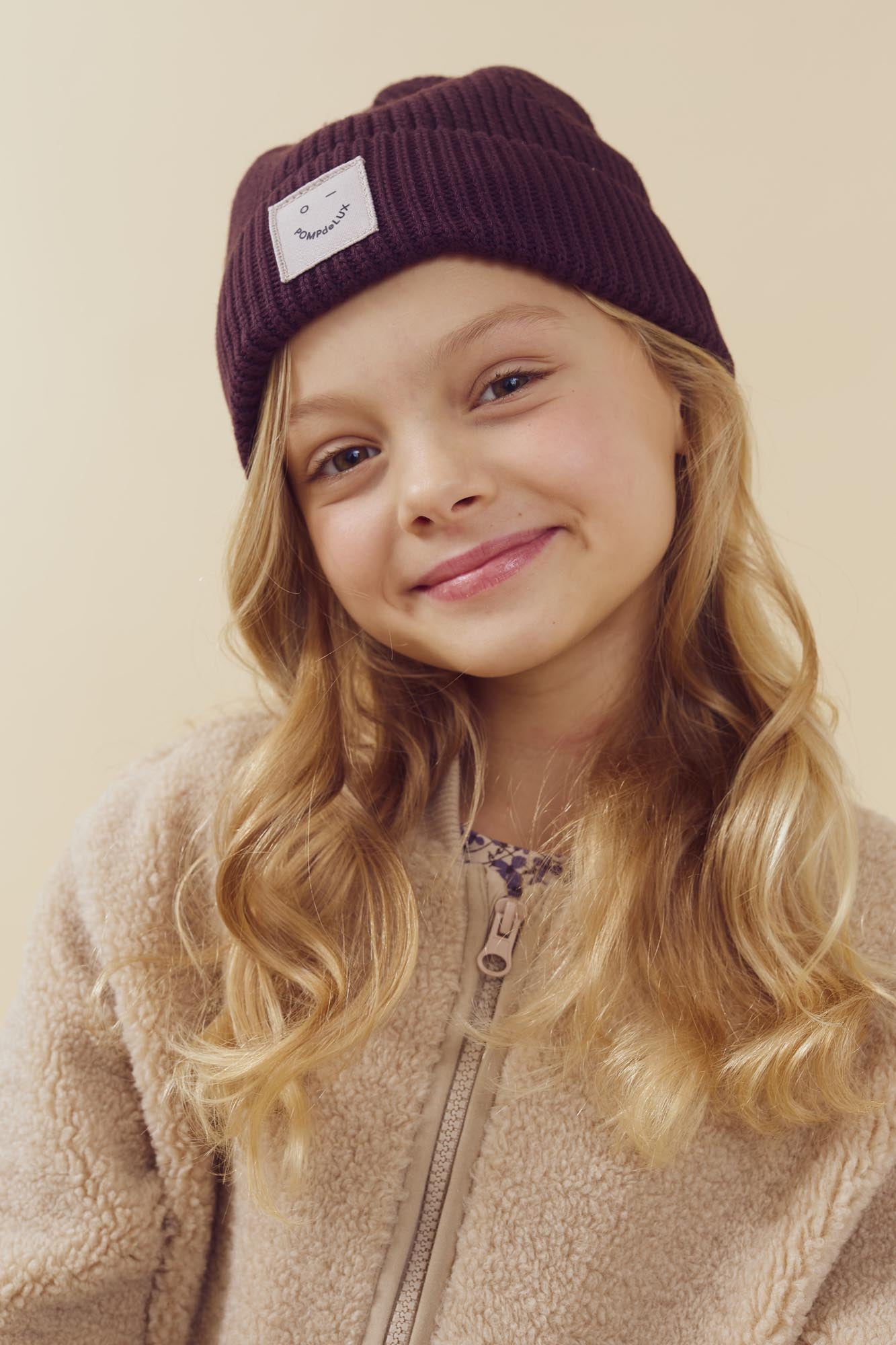 Ribbed Knit Beanie - Tween - Dark Purple