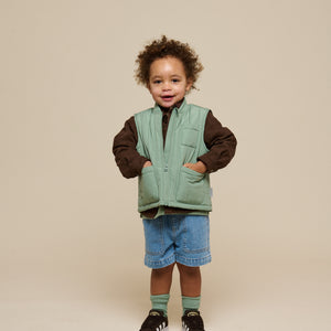 Thermal Tech Gilet - Kids - Dusty Green | 101116 Athur