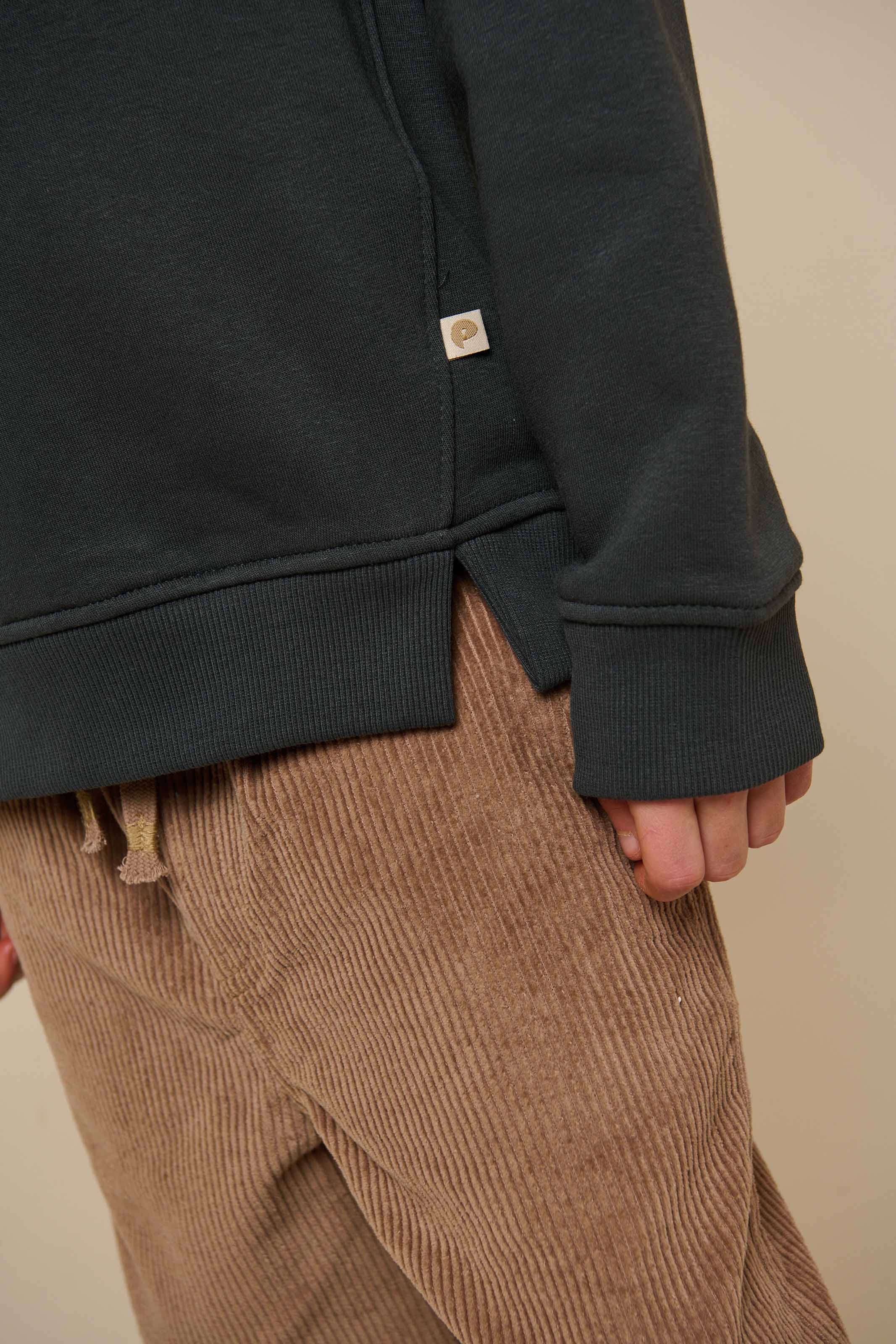 Half Zip Sweatshirt - Tween - Forest Green | 100811 Tristan