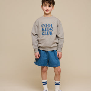 Crewneck Sweatshirt - Tween - Grey melange | 101162 Nathan