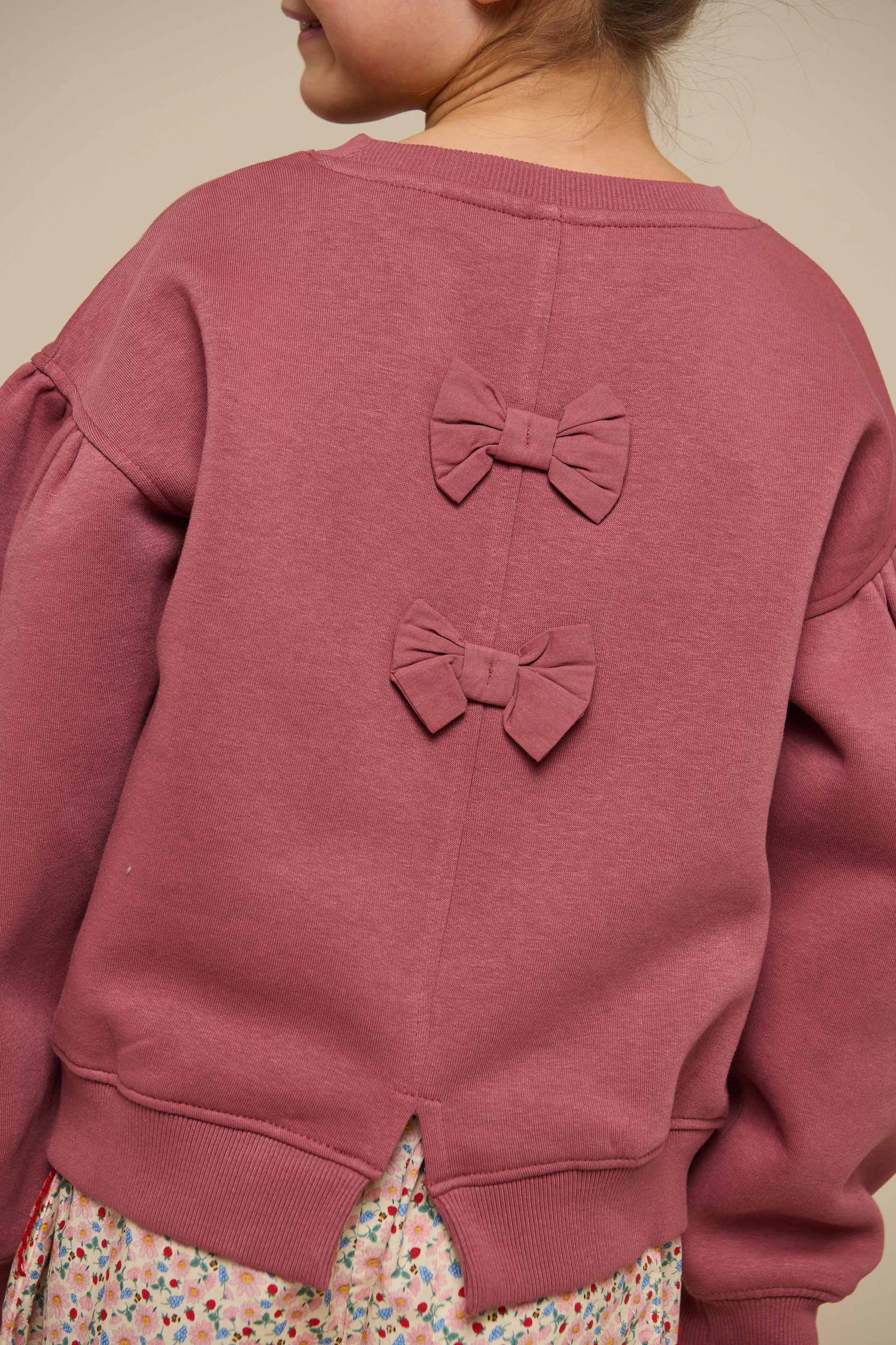 Bow Detail Sweatshirt - Tween - Vintage Red | 100813 Ruth