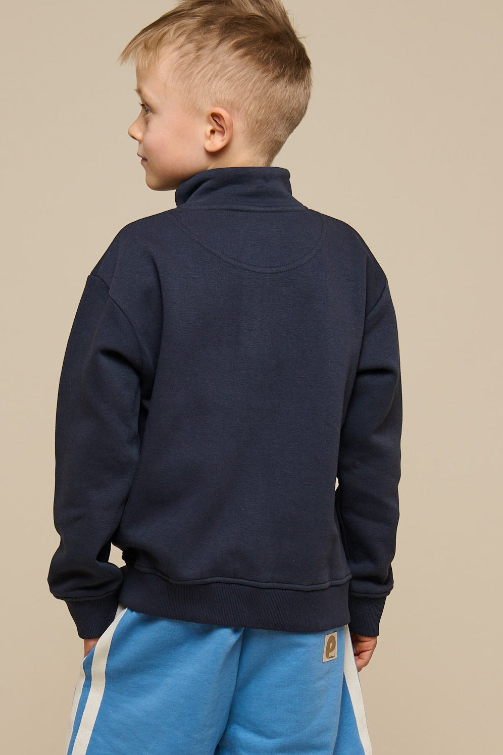 Half Zip Sweatshirt - Tween - Navy | 100807 Tristan