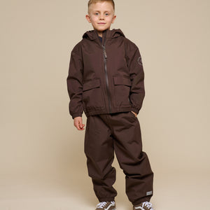 Shell Jacket with Patch Pocket - Tween - Chocolate | 100500 Luke