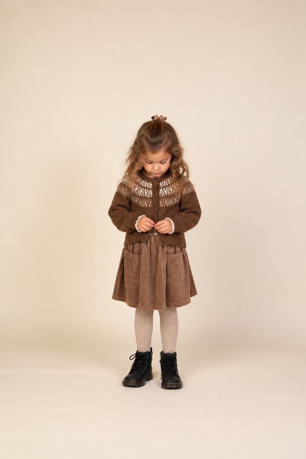 Corduroy Patch Pocket Skirt - Kids - Brown | 101679 Greta