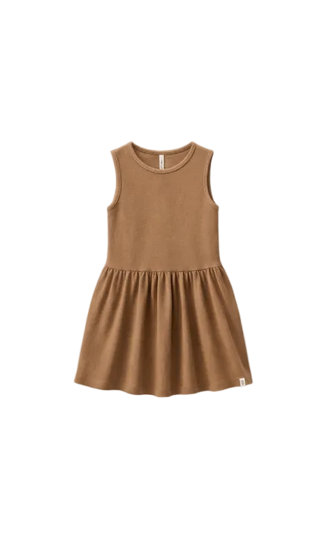 Modal Rib Sleeveless Dress - Kids - Coconut | 101297 Lottie