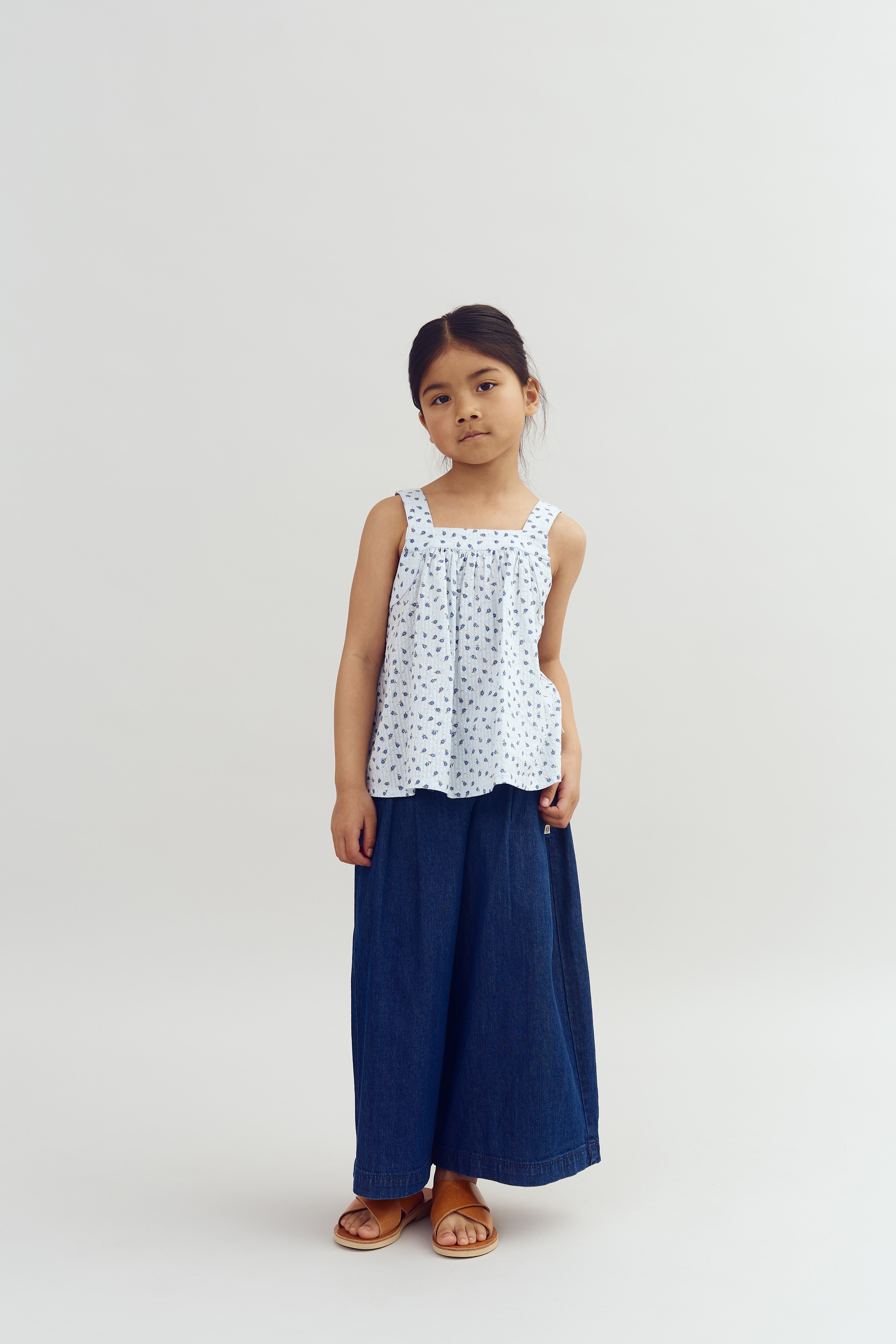 Flower Print top - Blue Flower | 100299 Annie