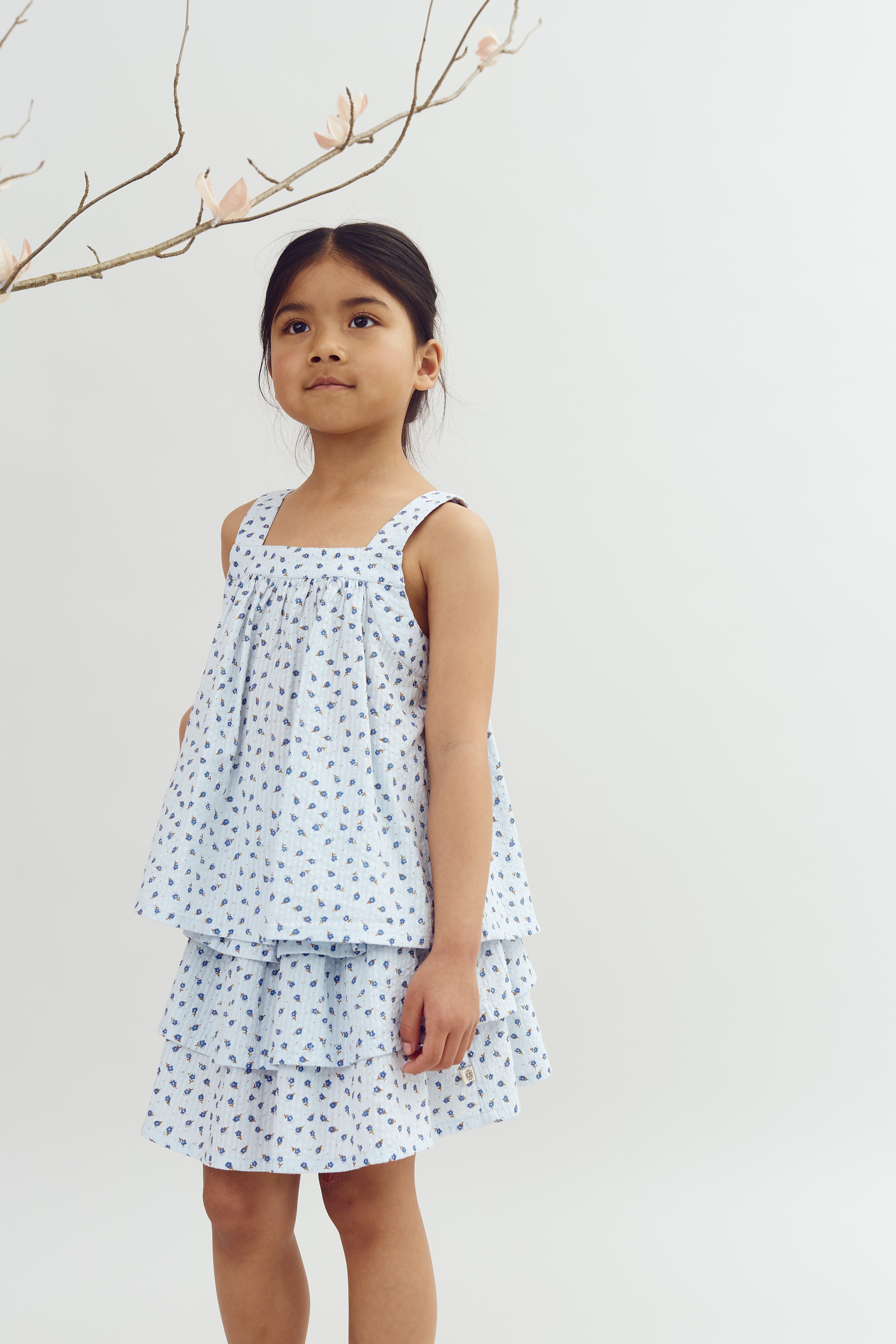 Flower Print top - Blue Flower | 100299 Annie