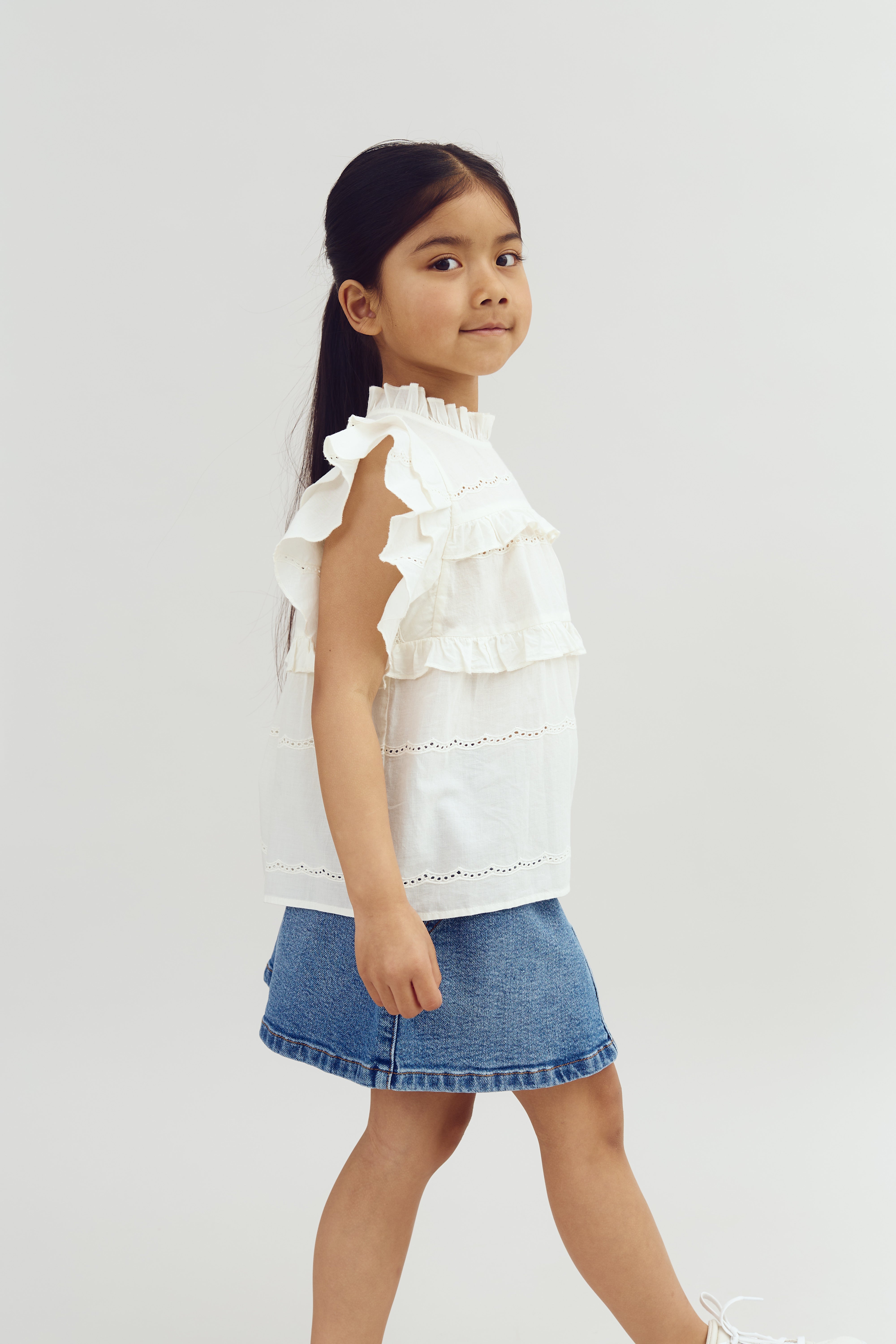 Denim Skirt - Blue Denim | 100144 Eva