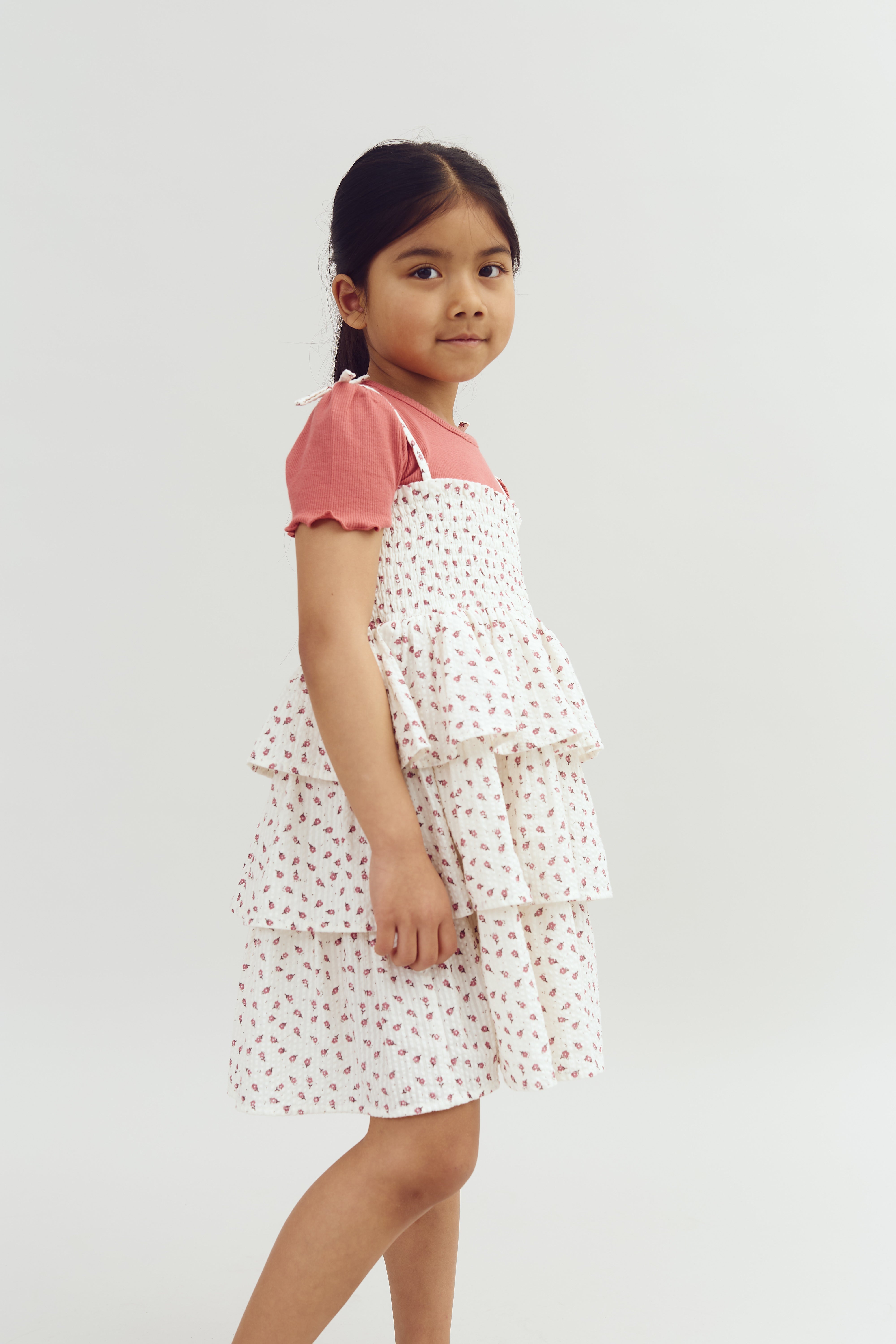 Modal Rib Short Sleeve T-shirt - Blush | 100320 Fiona