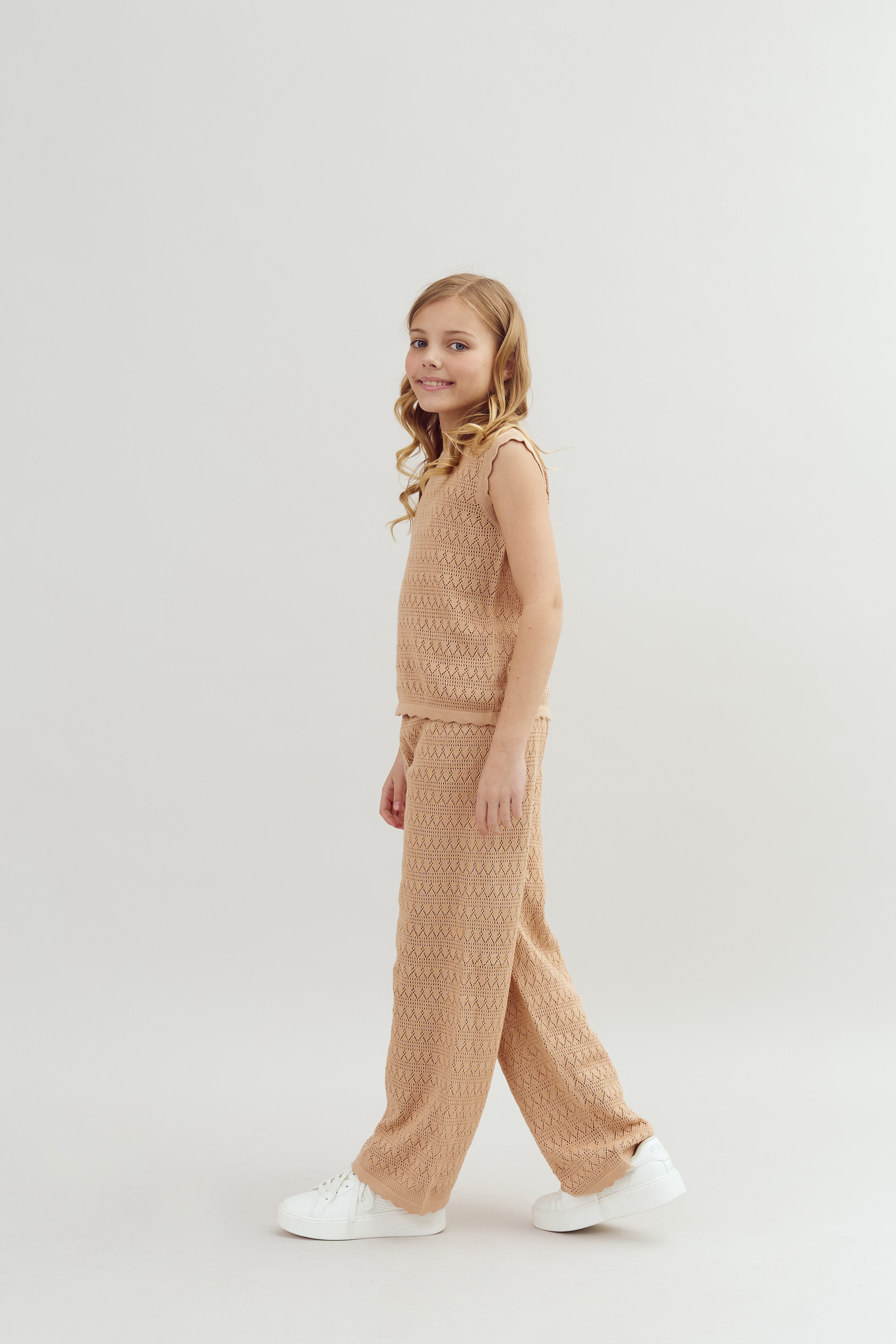 Knit Trousers - Tween - Rose | 100285 Vivi