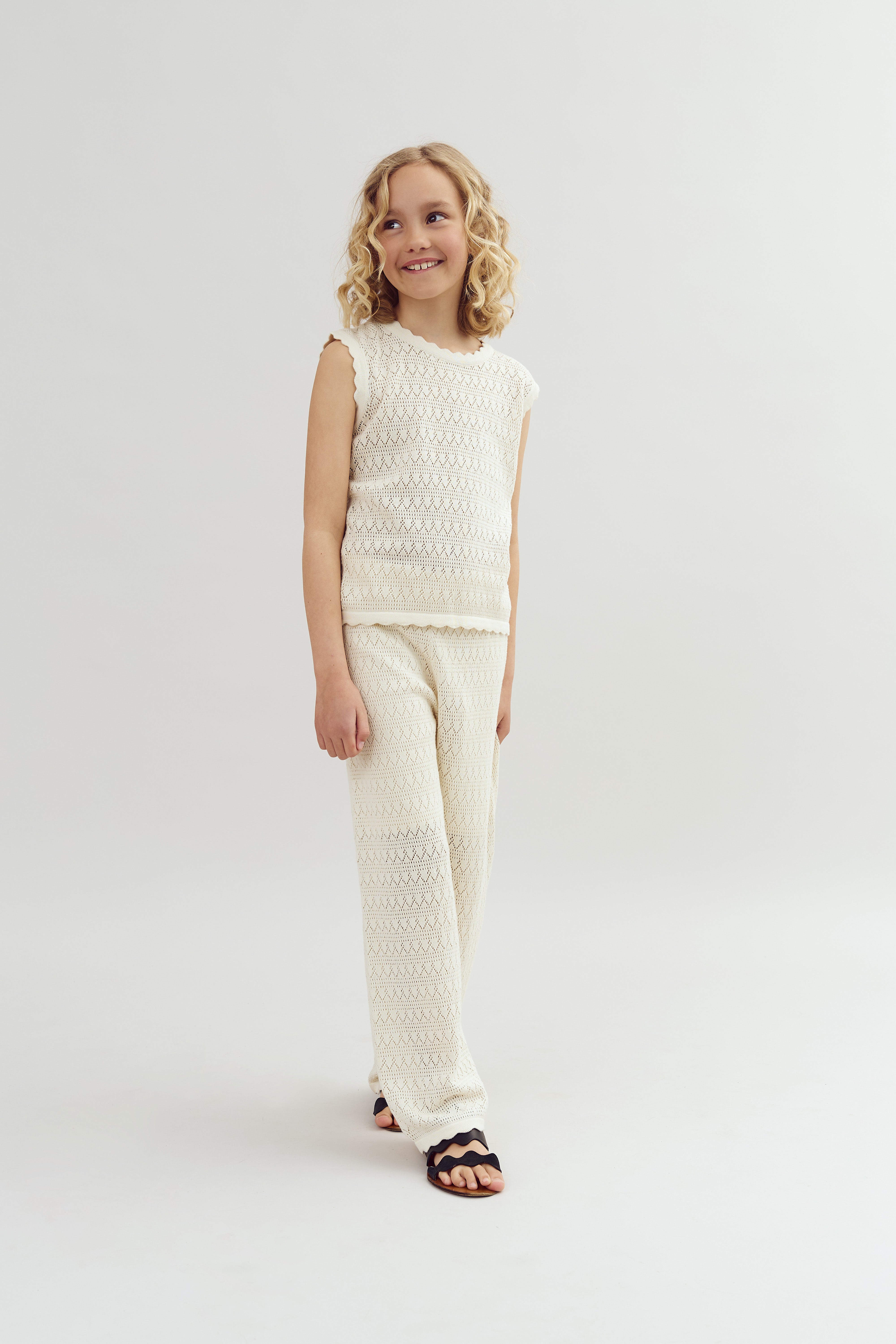 Knit Trousers - Tween - Off White | 100284 Vivi