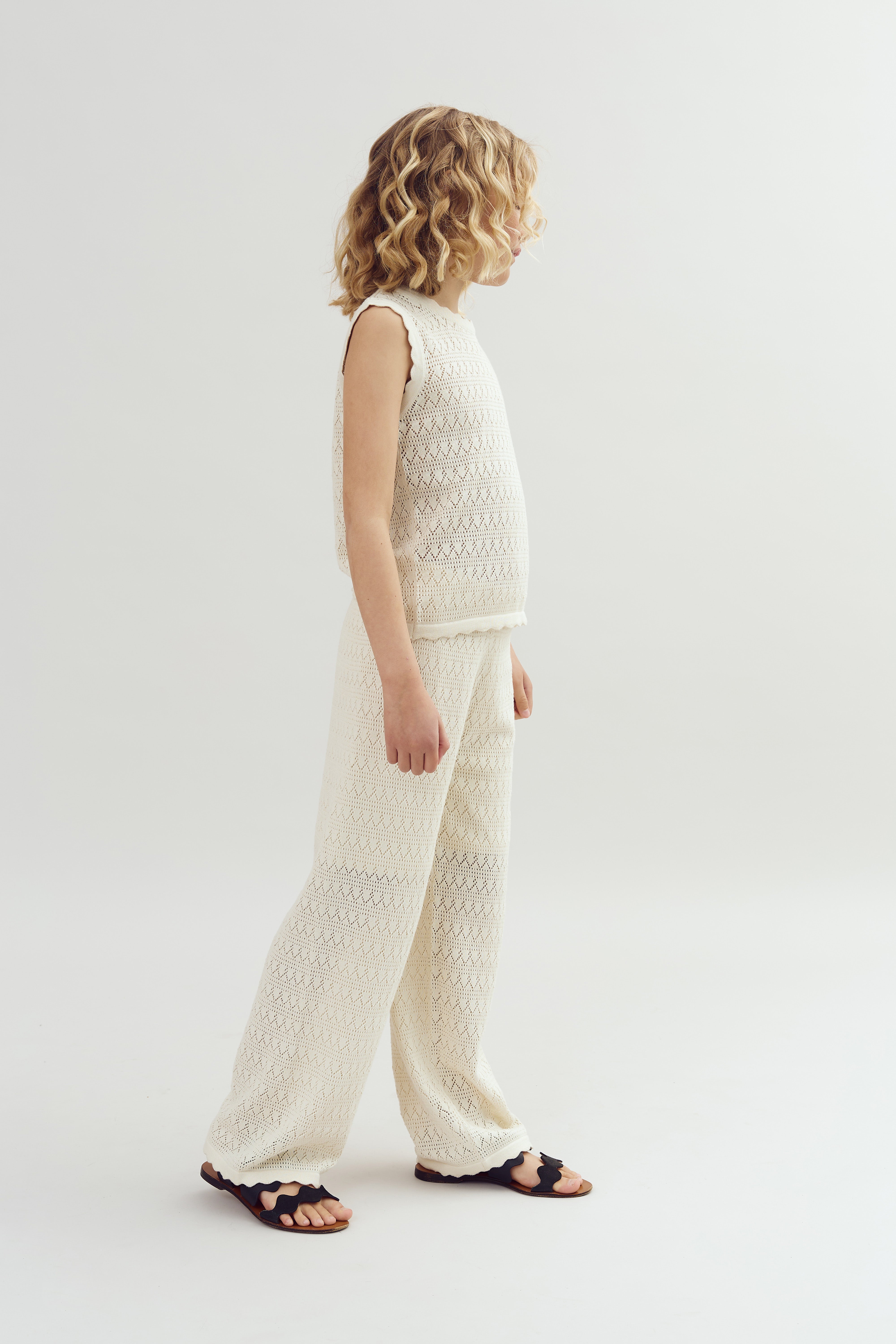 Knit Trousers - Tween - Off White | 100284 Vivi