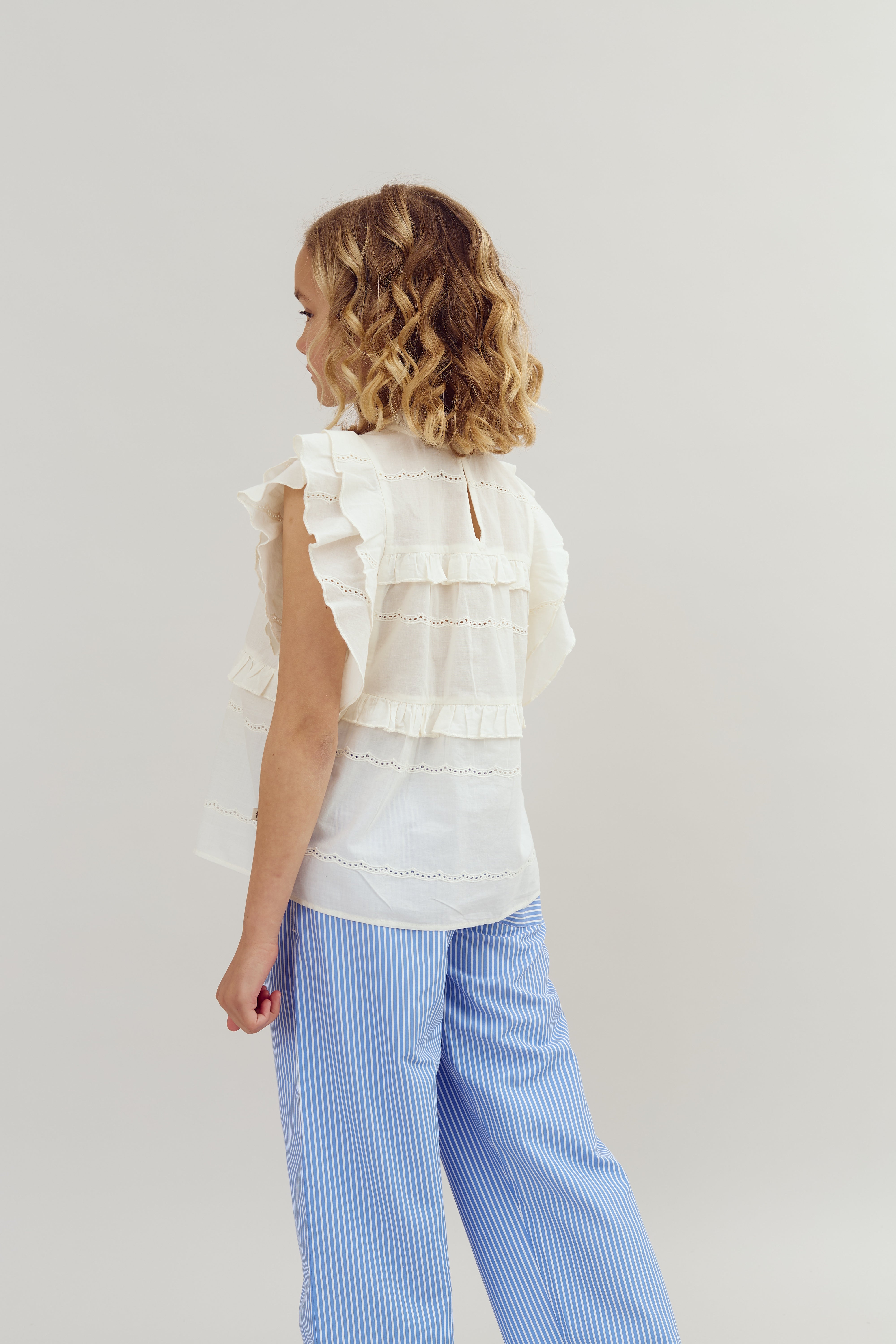 Striped Trousers - Tween - Blue | 100264 Luna