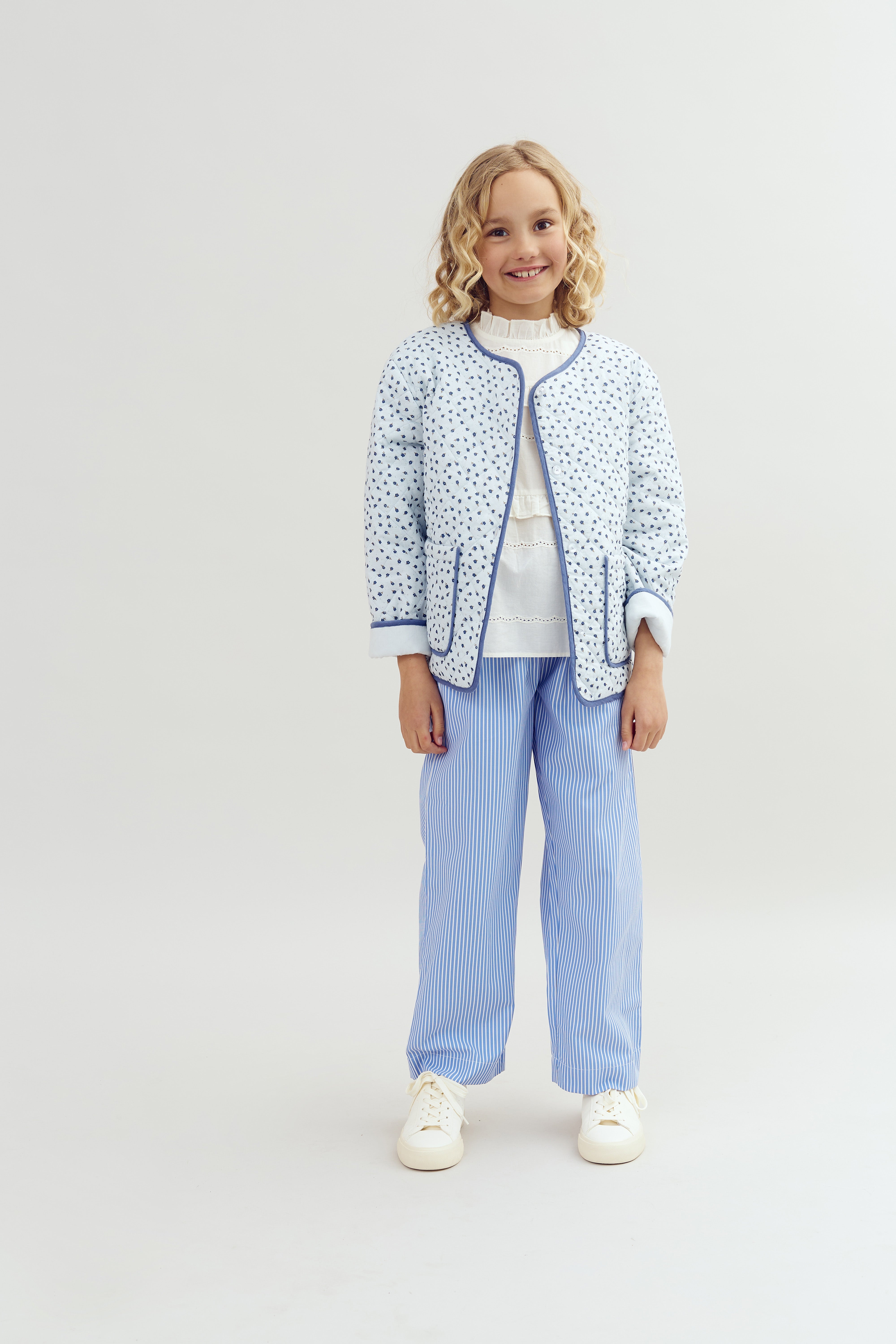 Striped Trousers - Tween - Blue | 100264 Luna