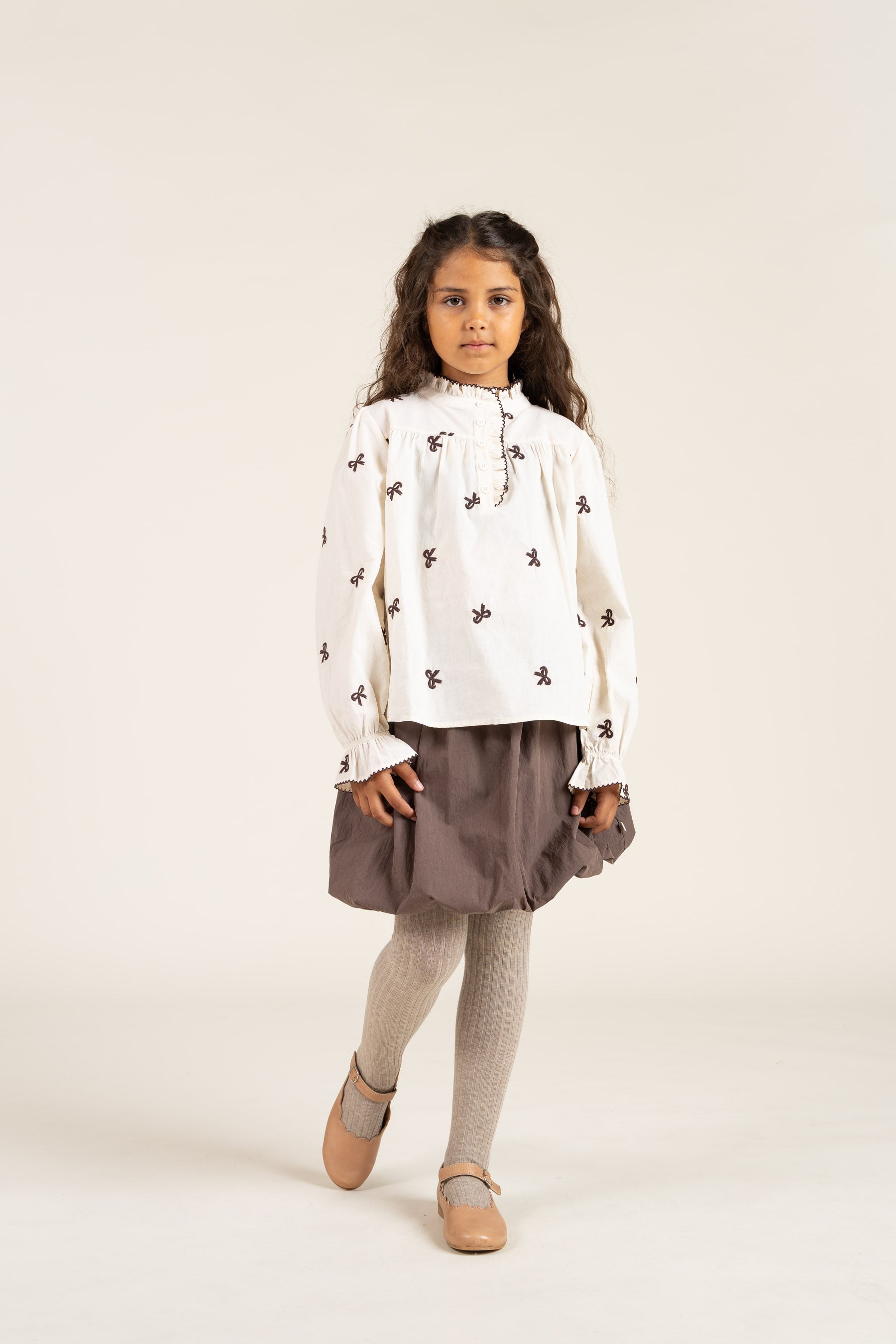 Balloon Skirt - Tween - Chocolate | 100667 Liliana
