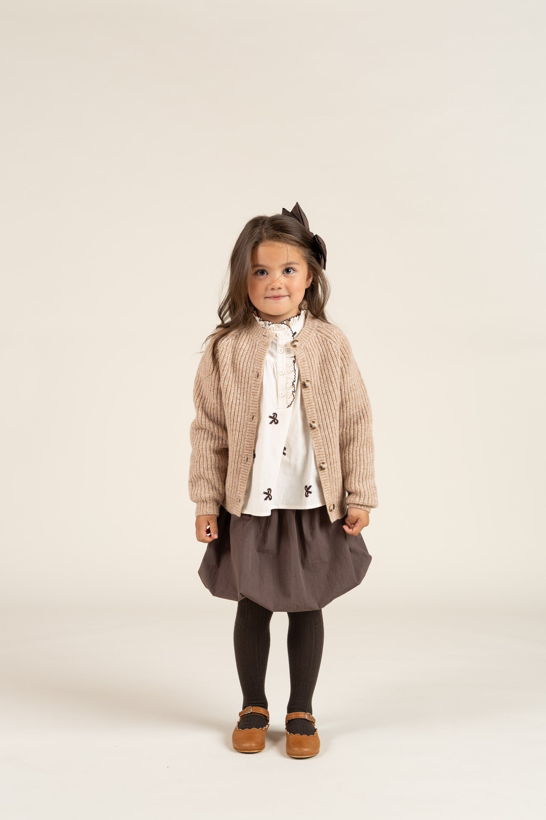 Poplin Blouse with Embroidery - Kids - Off White | 100673 Adison