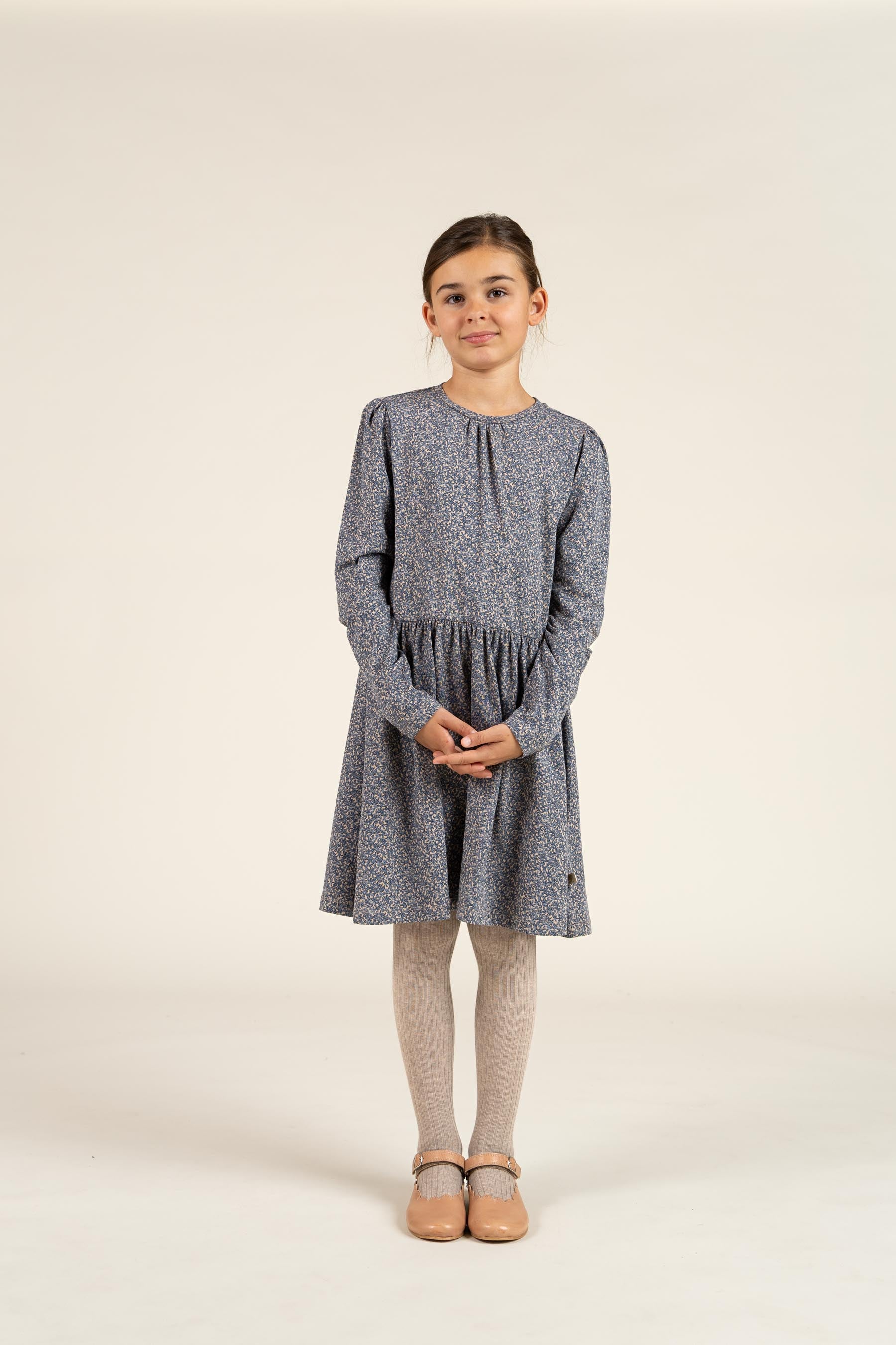 Printed Jersey Dress - Tween - Blue | 100765 Ada