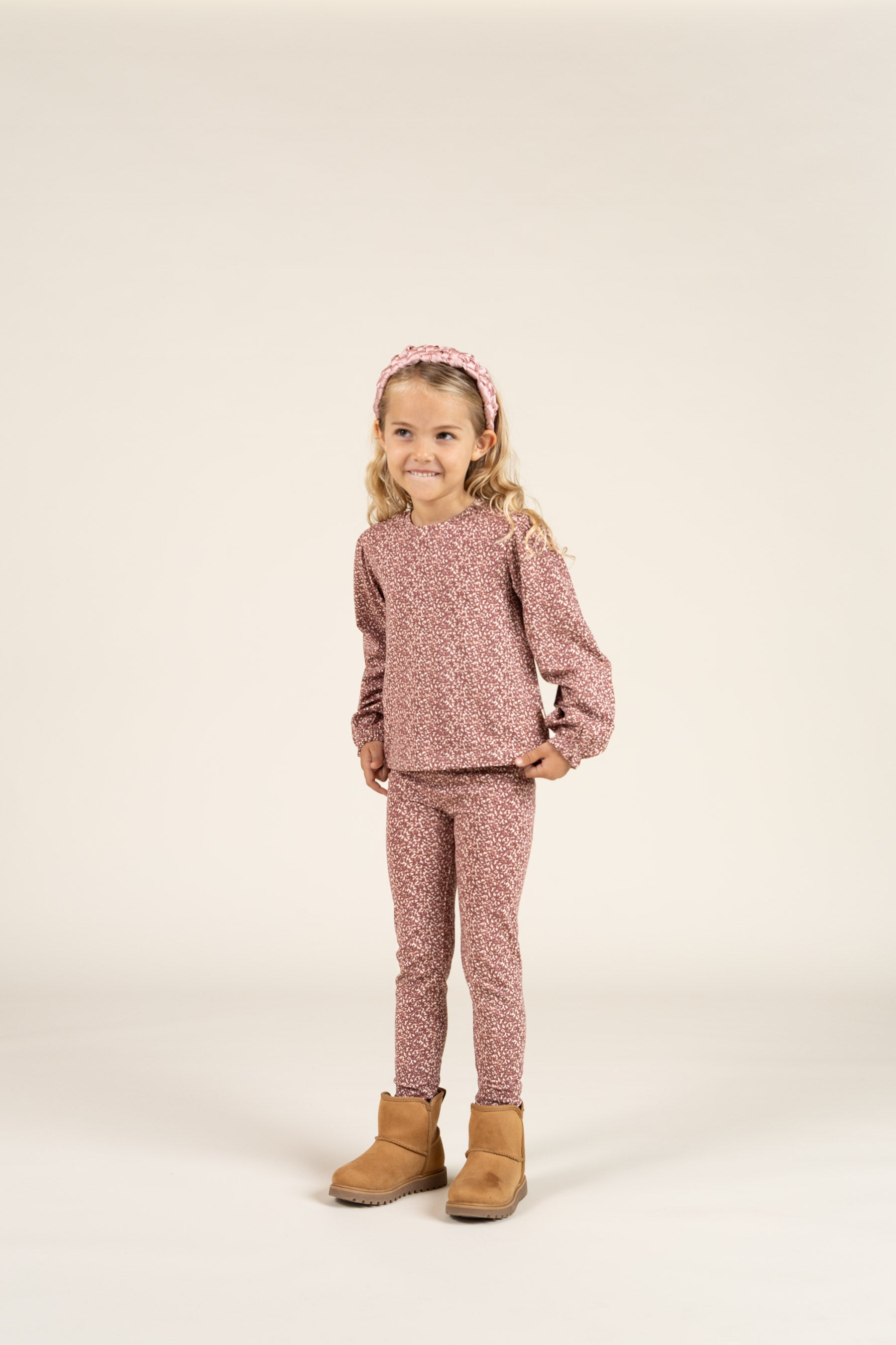 Printed Jersey Blouse - Kids - Vintage Red | 100770 Ada