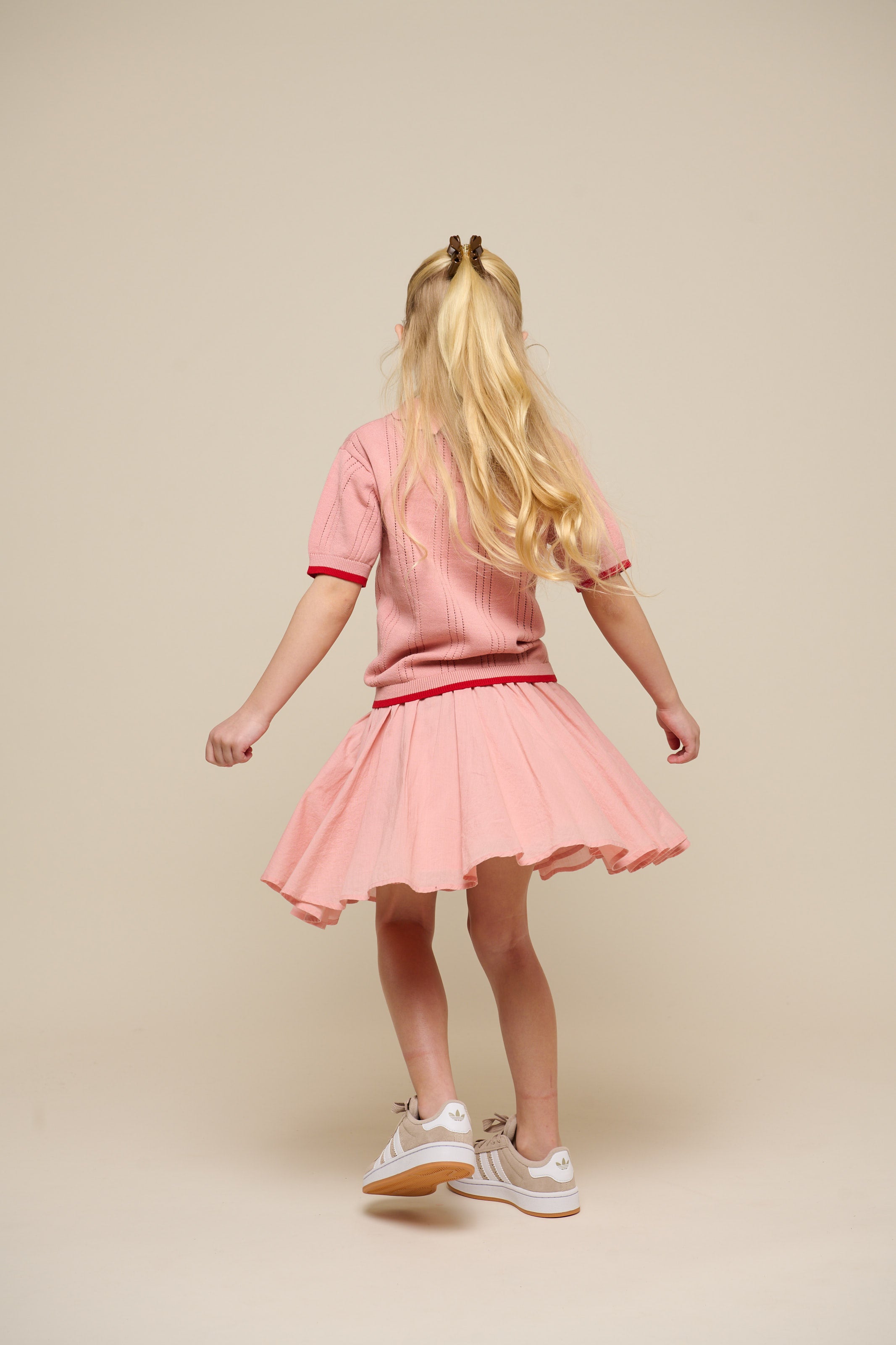 Cotton Skirt with Ric Rac Frill - Tween - Rose Tan | 101068 Alma