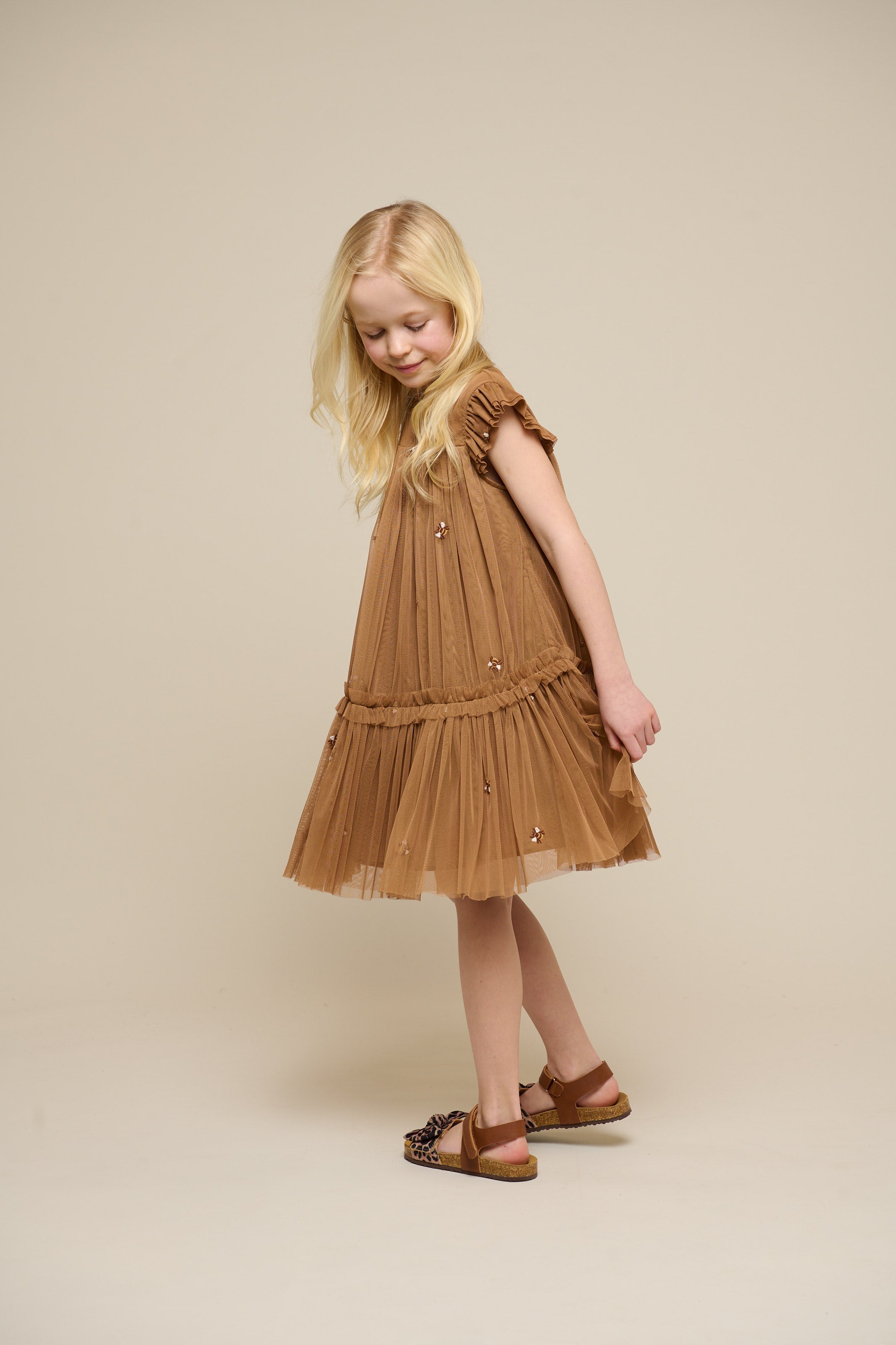 Honeybee Tulle Dress - Tween - Coconut | 100965 Daisy