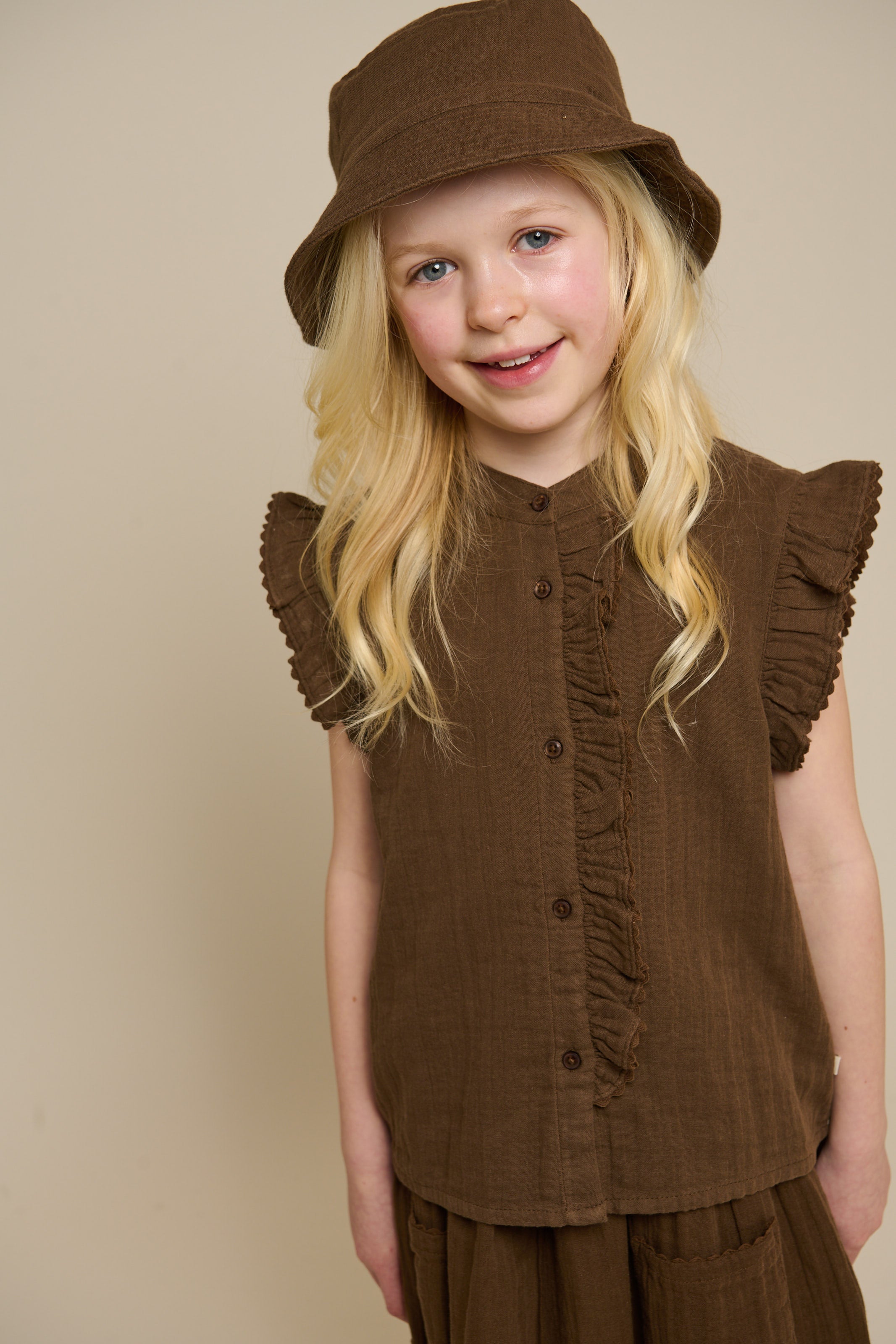 Gauze Skirt - Tween - Dark Brown | 100935 Jasmine