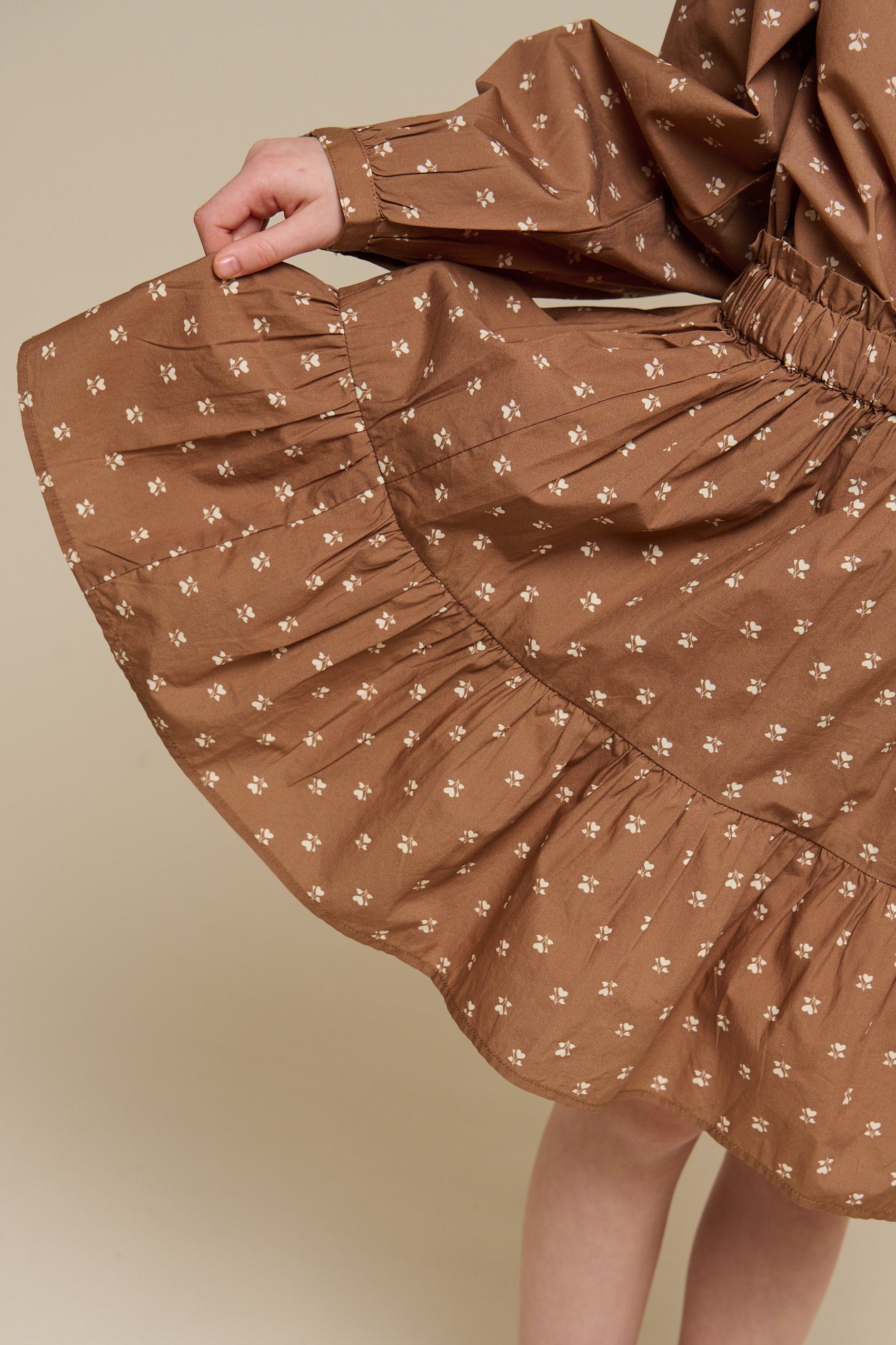 Printed Poplin Skirt - Tween - Coconut | 101086 Camilla