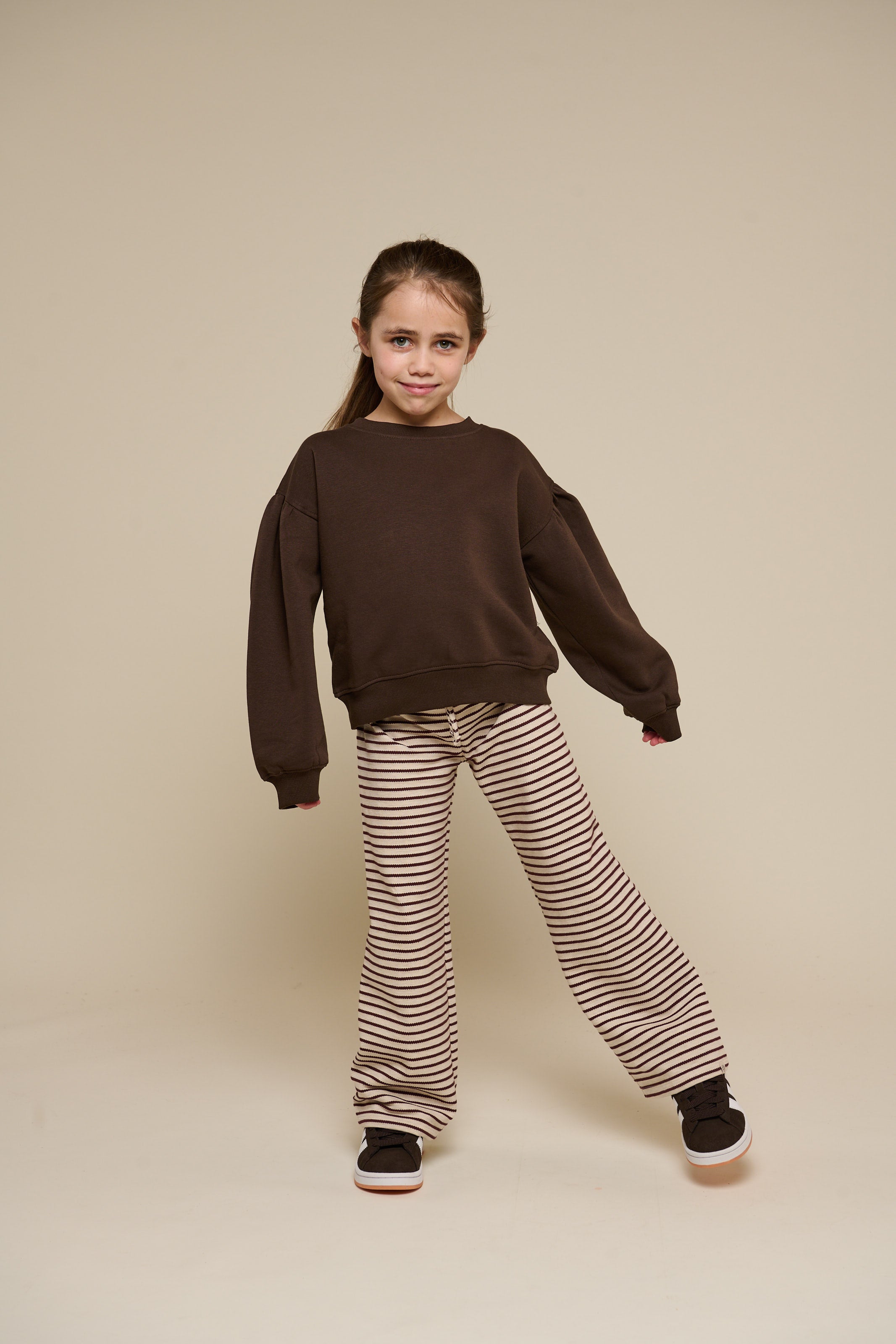 Bow Detail Sweatshirt - Tween - Chocolate | 100815 Ruth