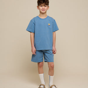 Striped T-shirt - Tween - Dusty Blue | 101180 Otto